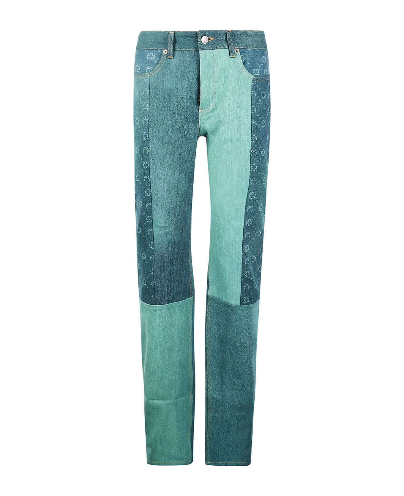 Marine Serre Jeans In Denim - 05