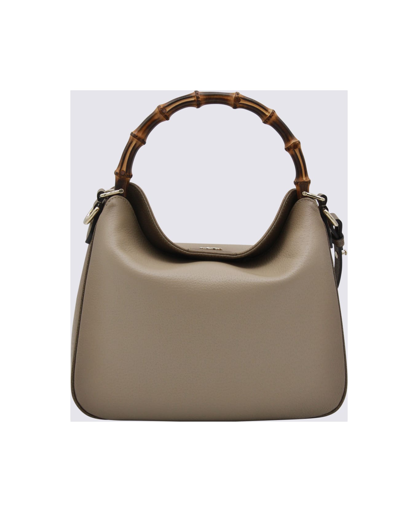 Gucci Beige Leather Diana Medium Top Handle Bag - OATMEAL