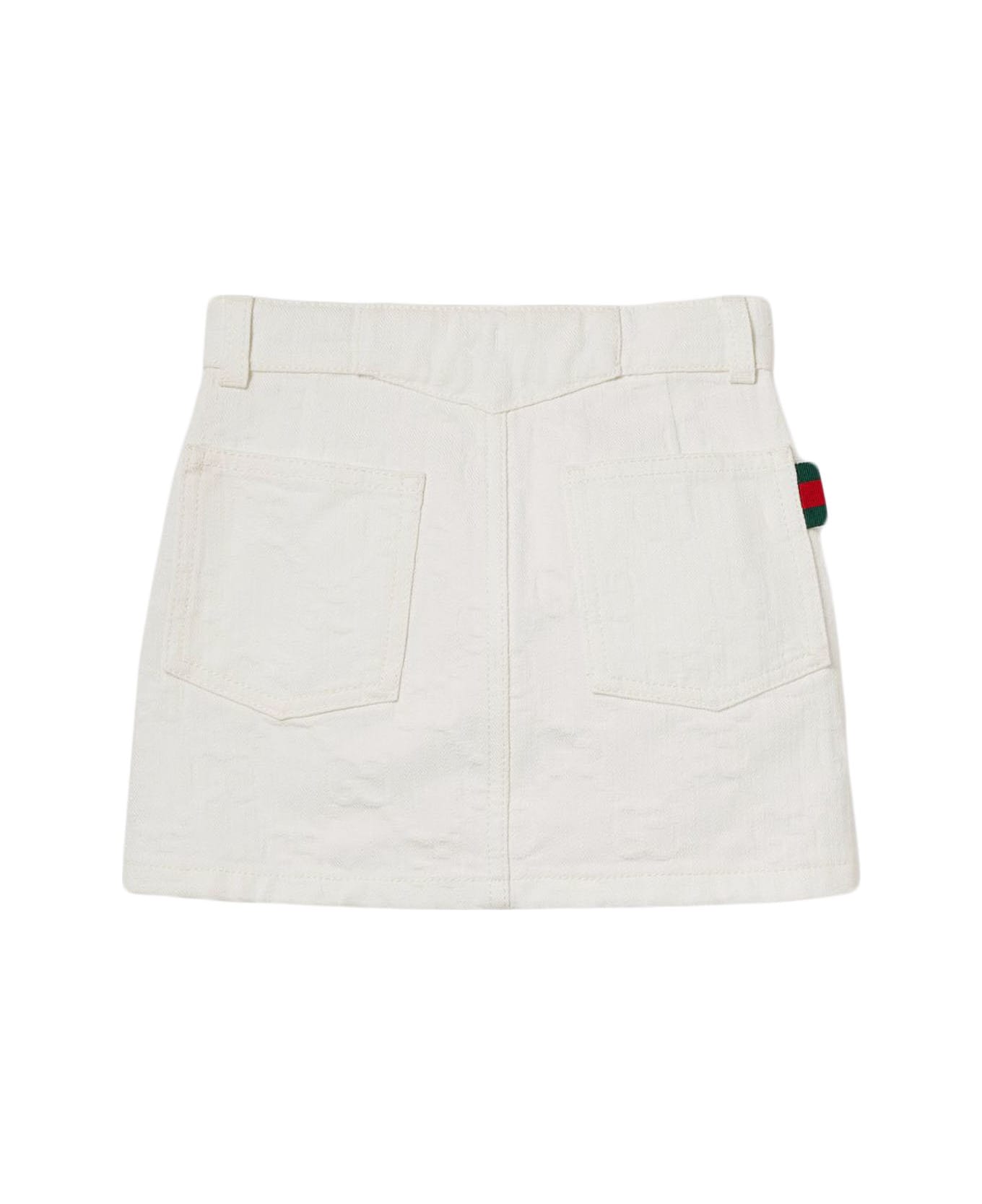 Gucci Kids Skirts White - White