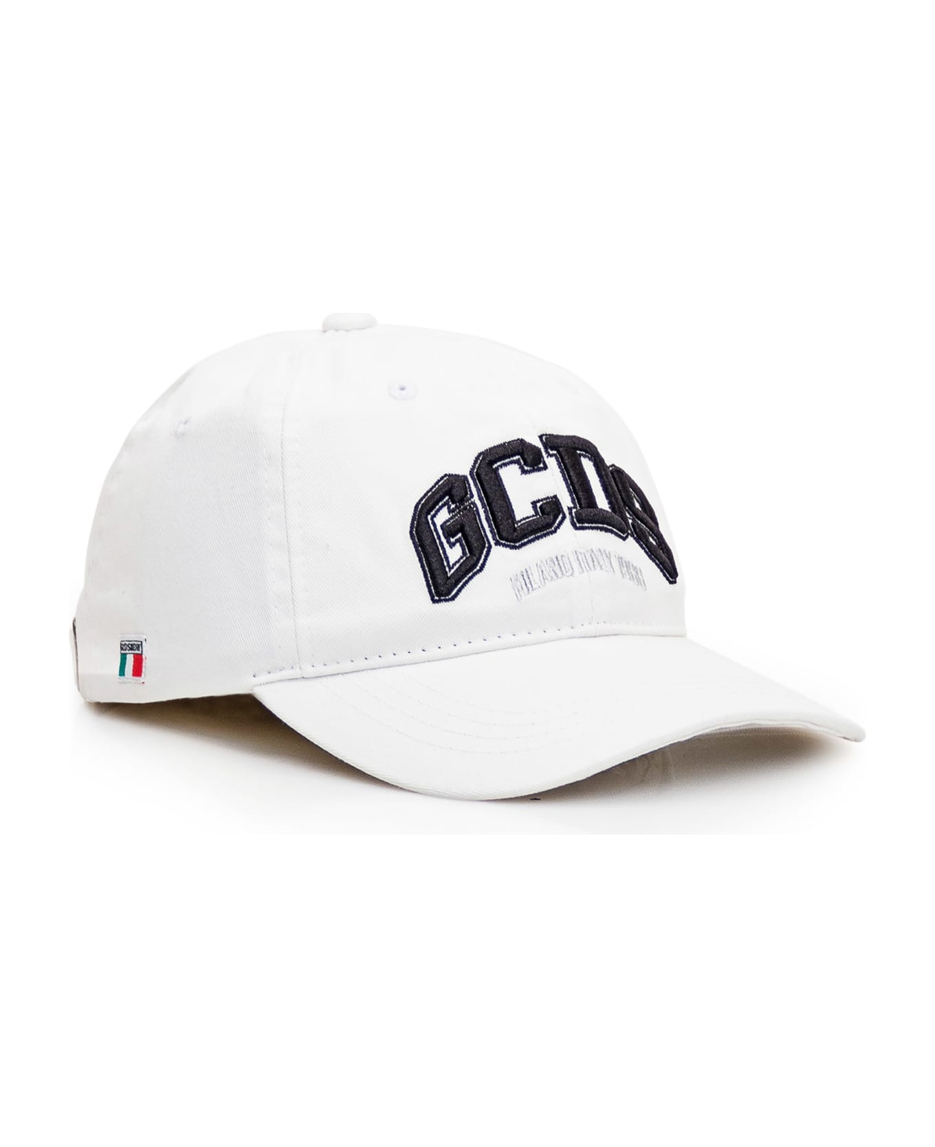 GCDS Logo Baseball Cap - BIANCO OTTICO 帽子