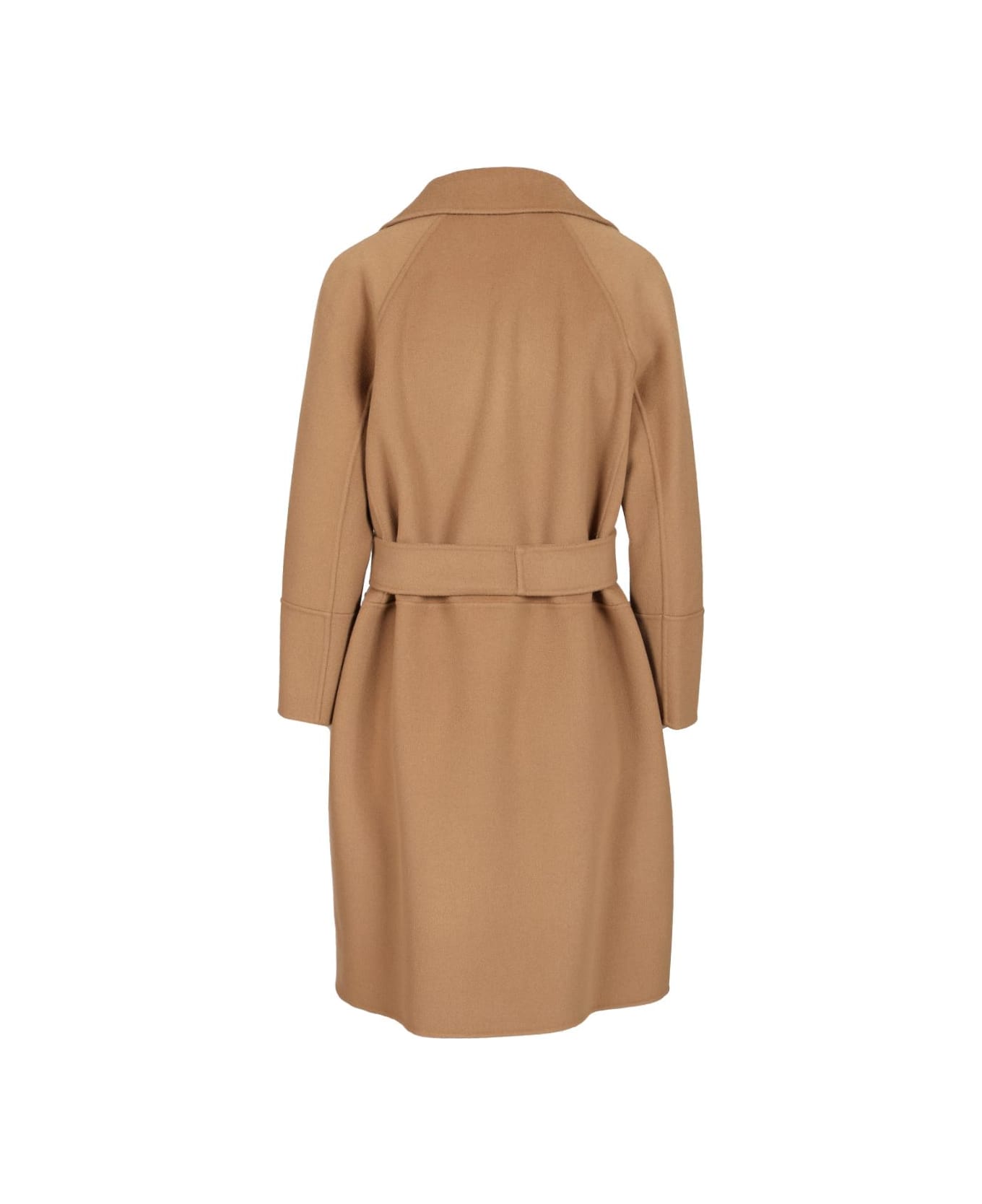 
S Max Mara Short Double Wool Coat - BEIGE