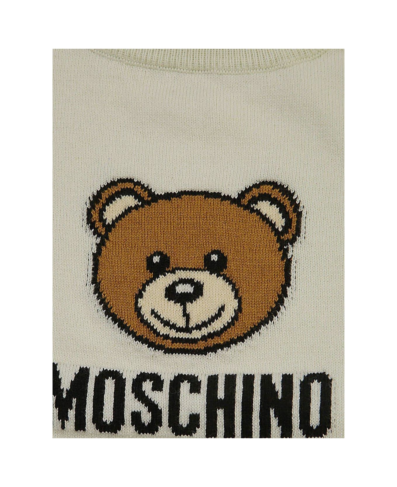 Moschino Teddy Bear Crewneck Jumper - White