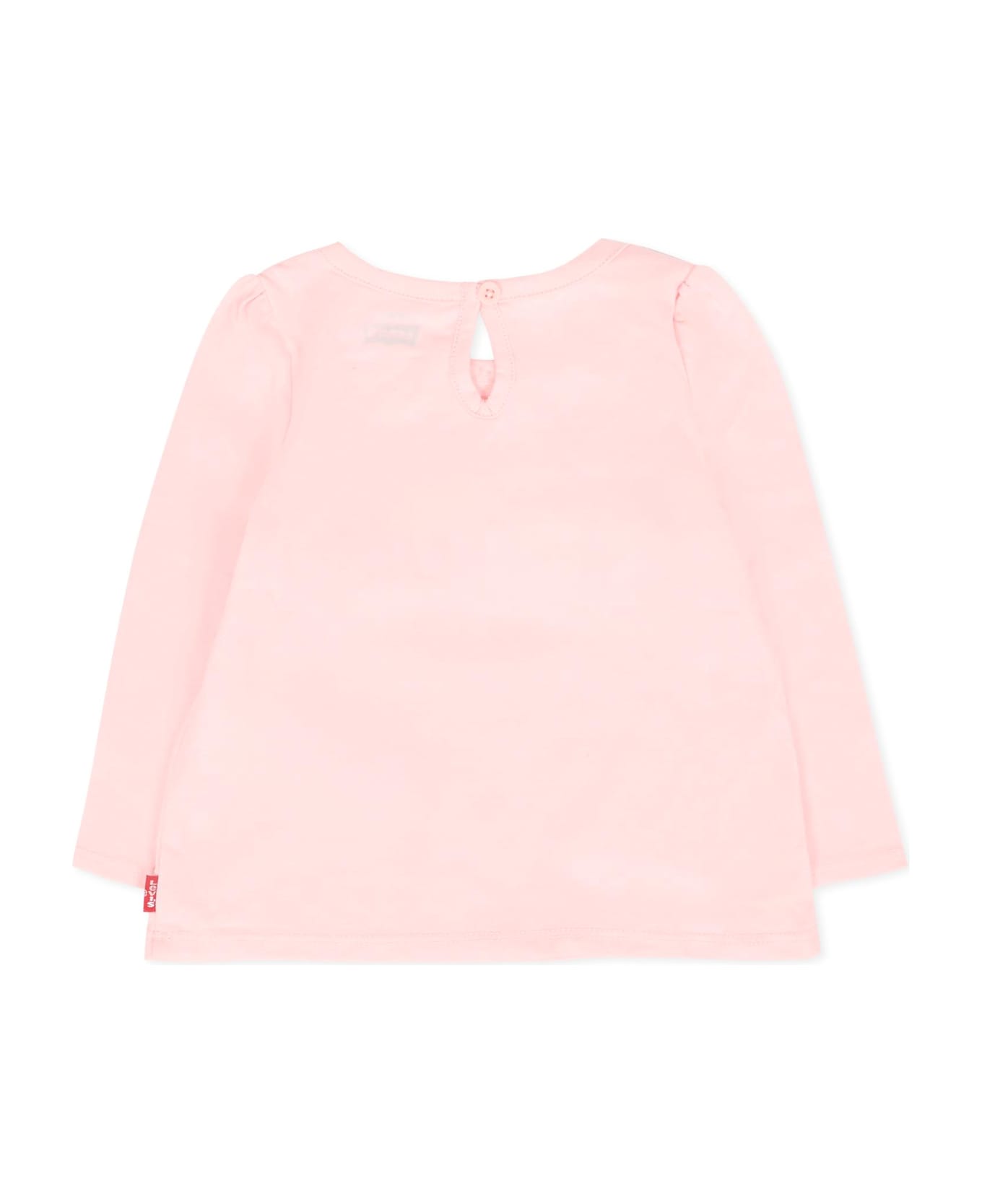 Levi's Pink Suit For Baby Girl With Bear - Pink