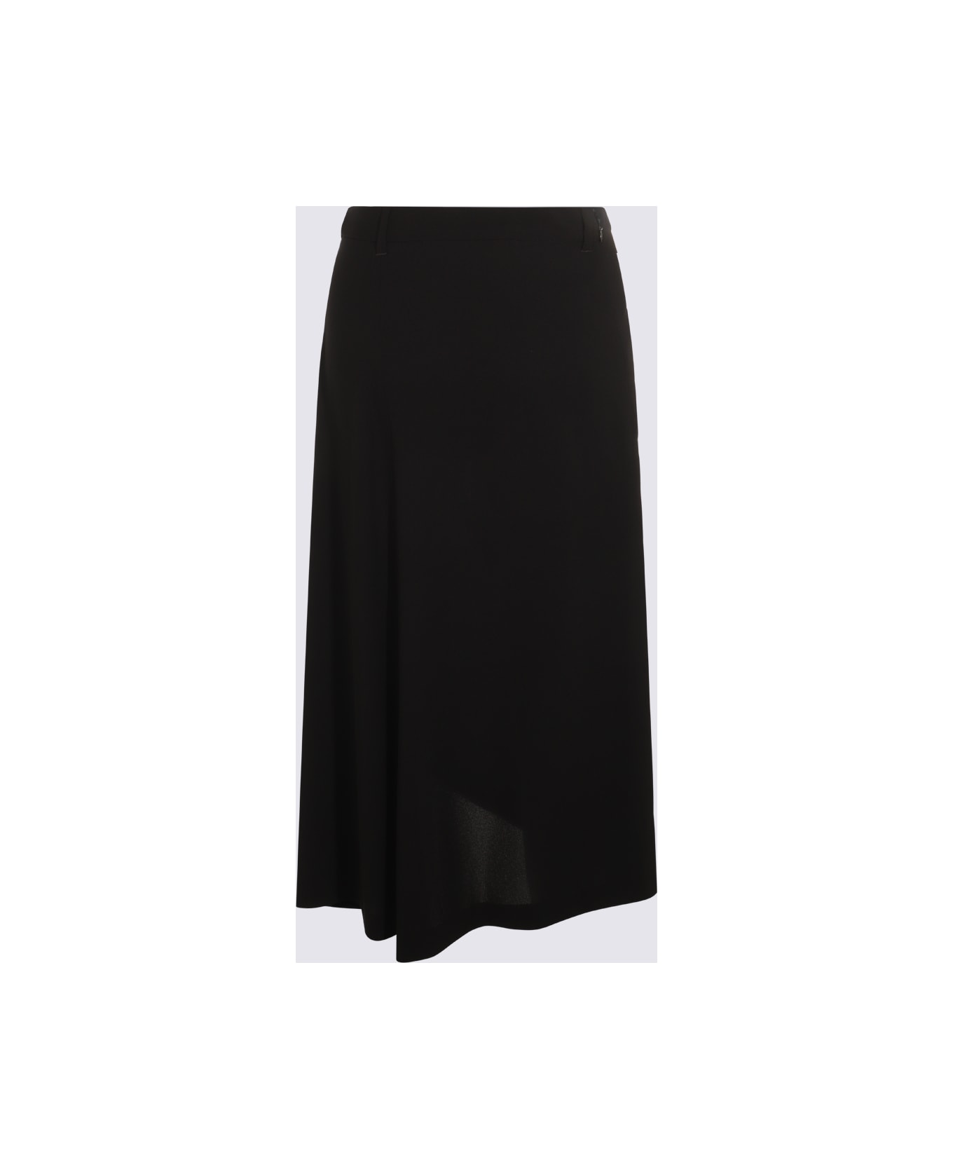 Balenciaga Black Midi Skirt - Black