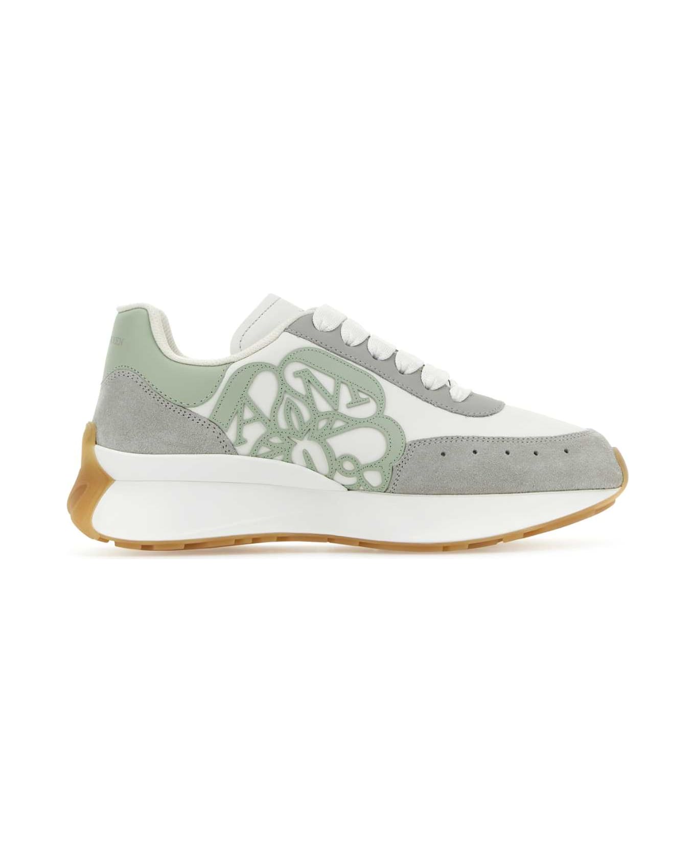 Alexander McQueen Multicolor Leather And Suede Sprint Runner Sneakers - WHCELIMISIAM スニーカー