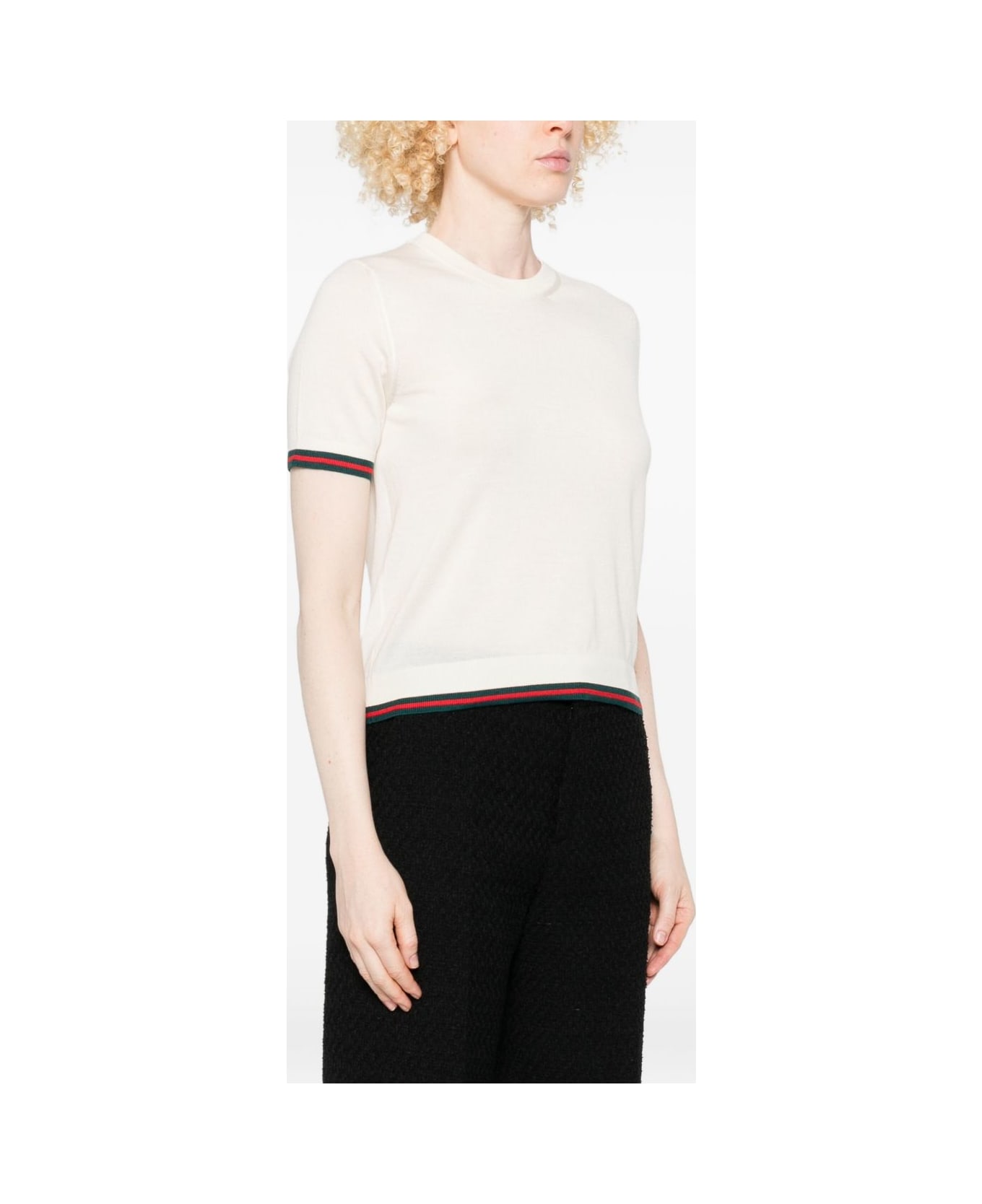 Gucci Cashmere And Silk Top - White