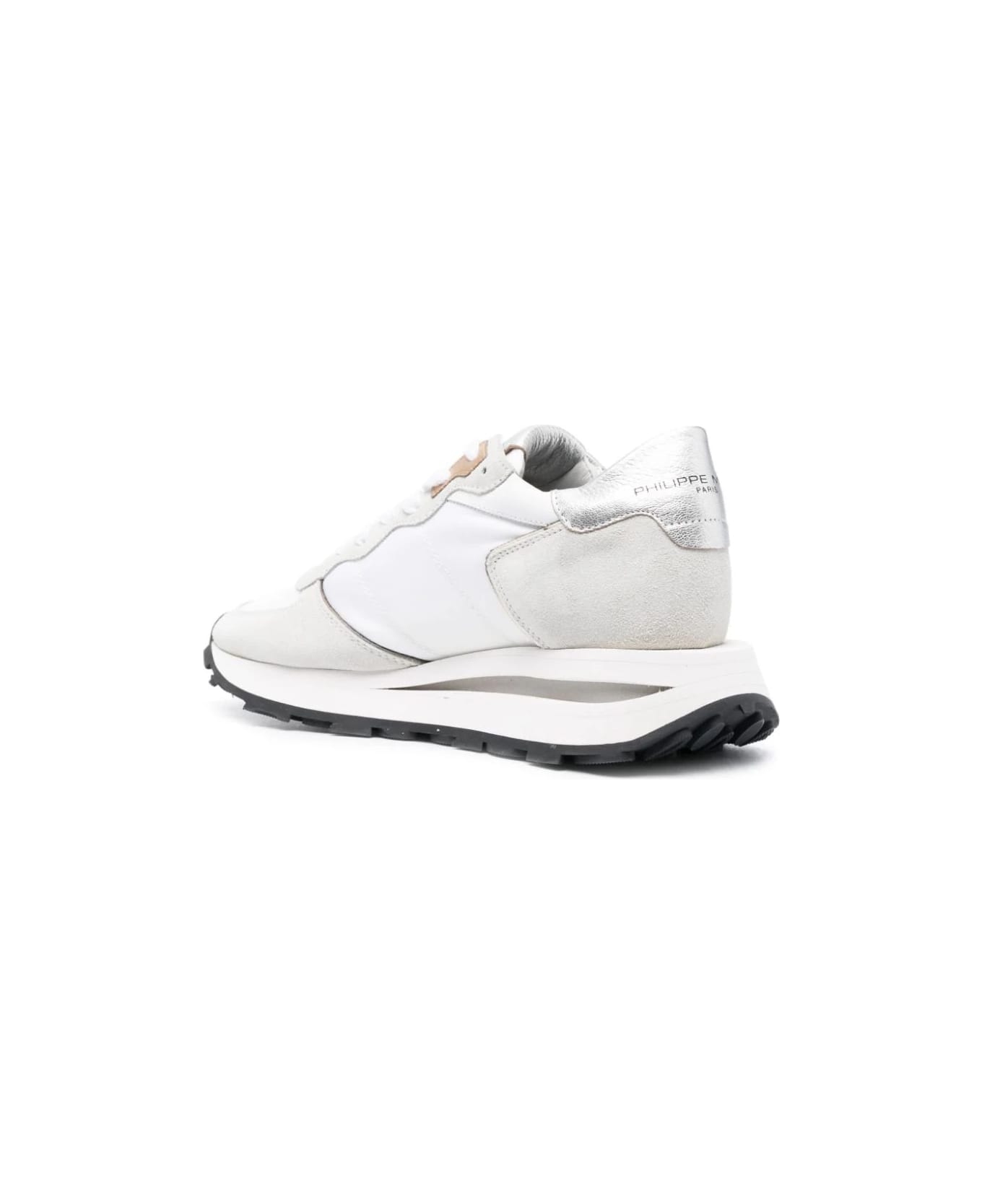 Philippe Model Tropez Haute Low Sneakers - White And Grey - White スニーカー