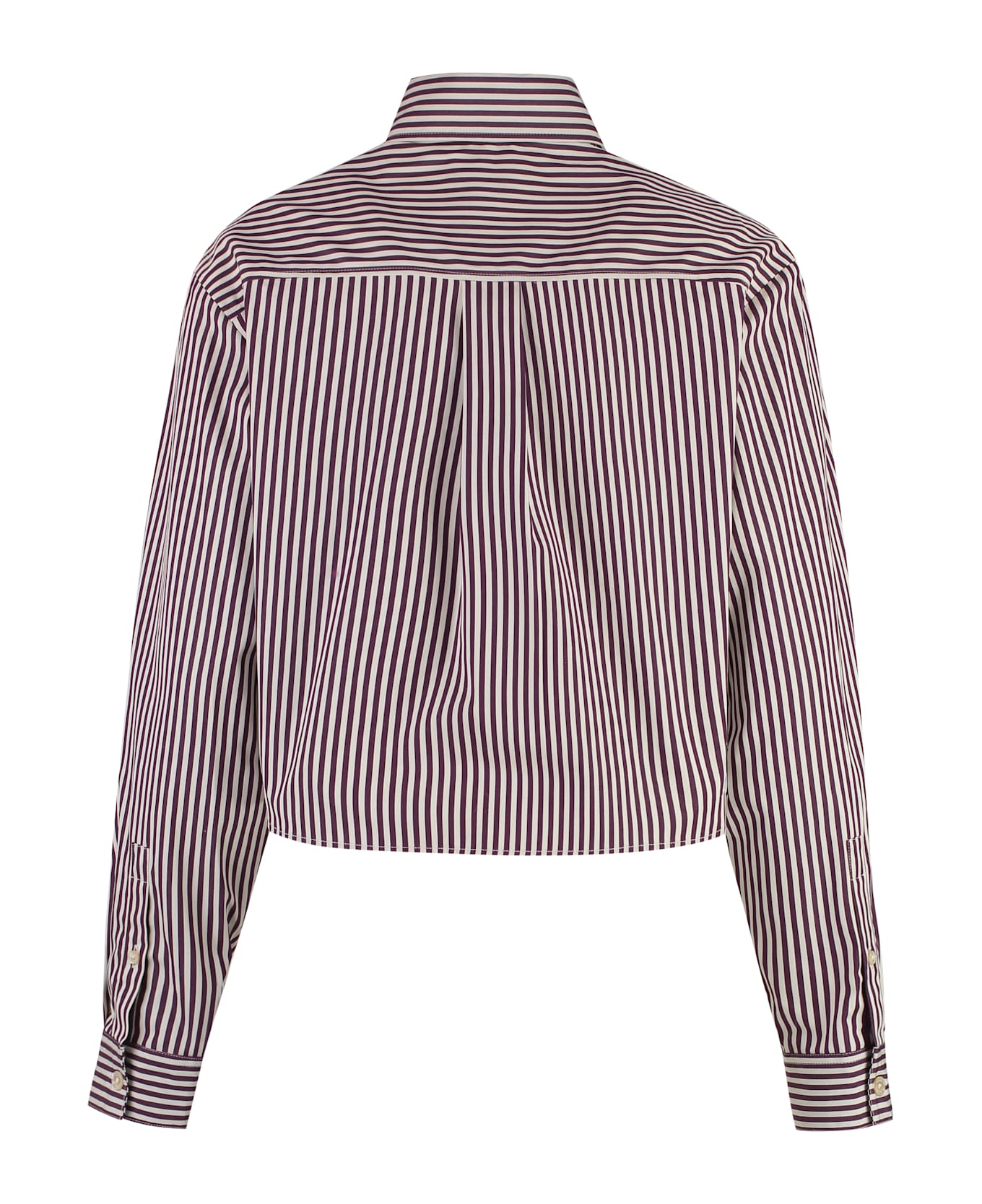 Isabel Marant Fleora Striped Poplin Shirt - Ivory