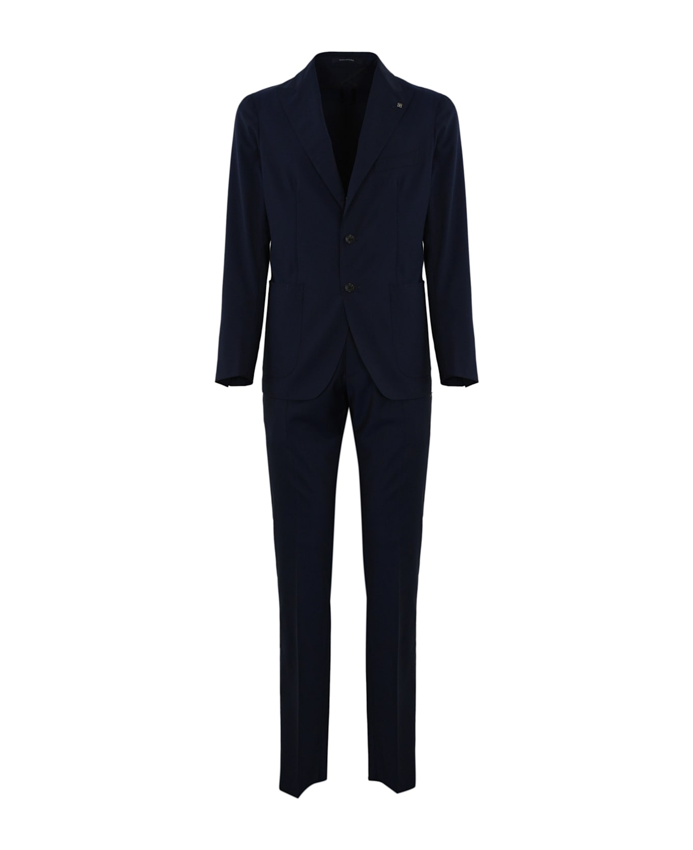 Tagliatore Single-breasted Wool Suit - Navy
