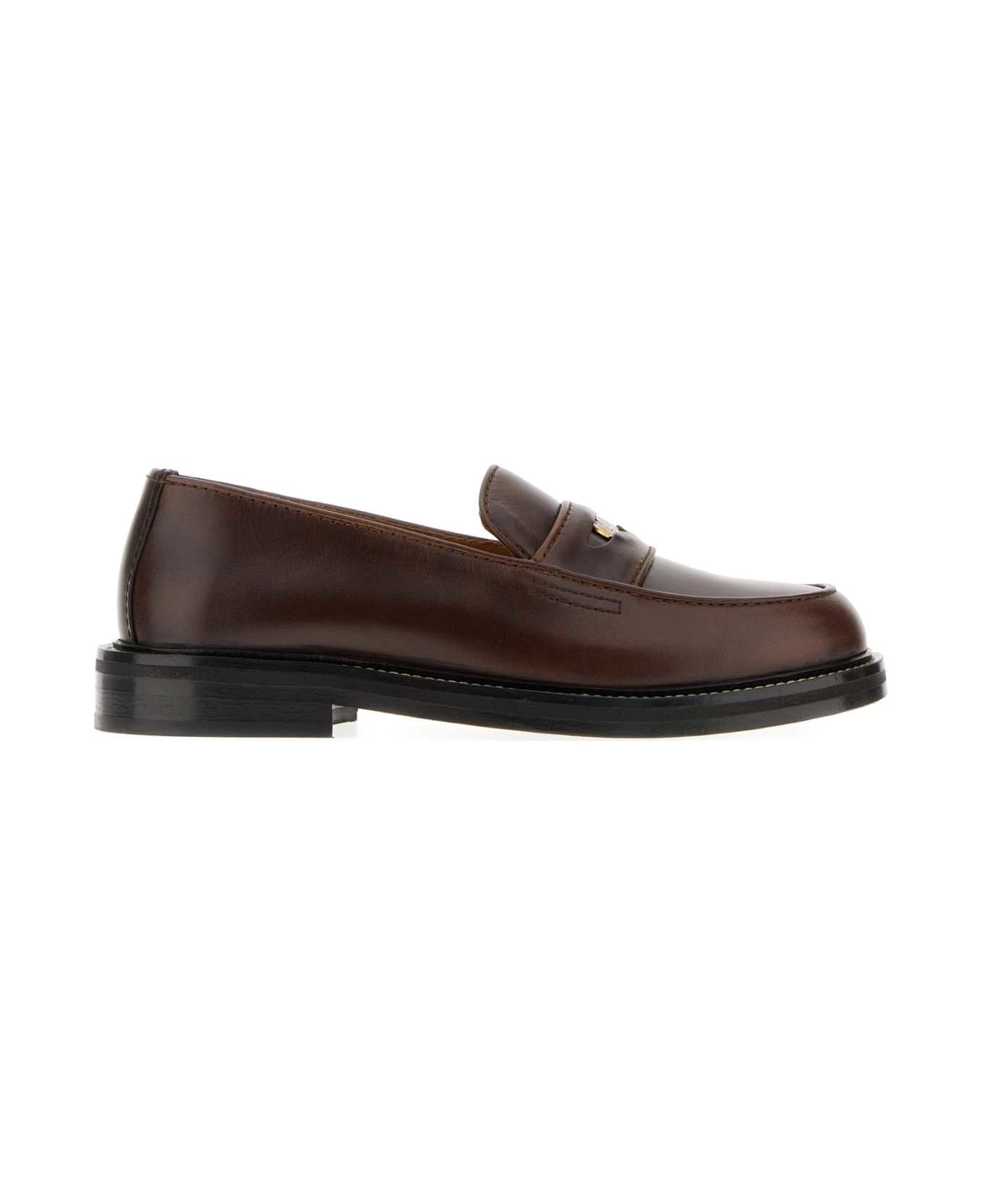 A.P.C. Brown Leather A.p.c. X Marc Jacobs Loafers - DARKBROWN