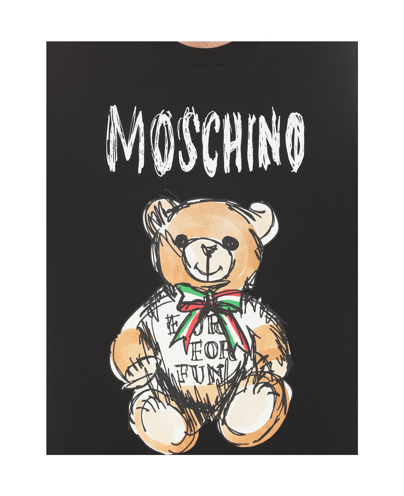 Moschino Drawn Teddy Bear T-shirt - Black Tシャツ