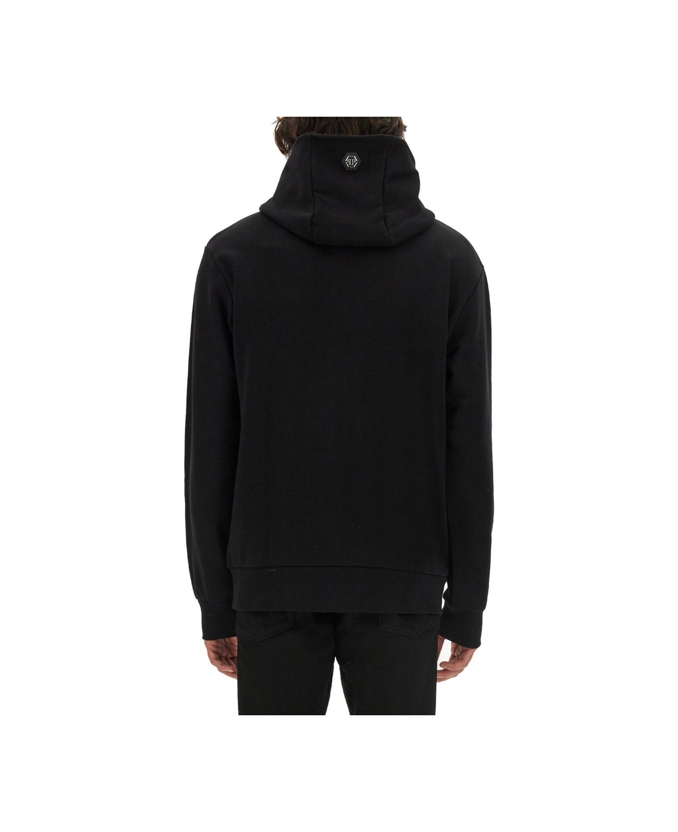 Philipp Plein Sweatshirt With Logo - BLACK