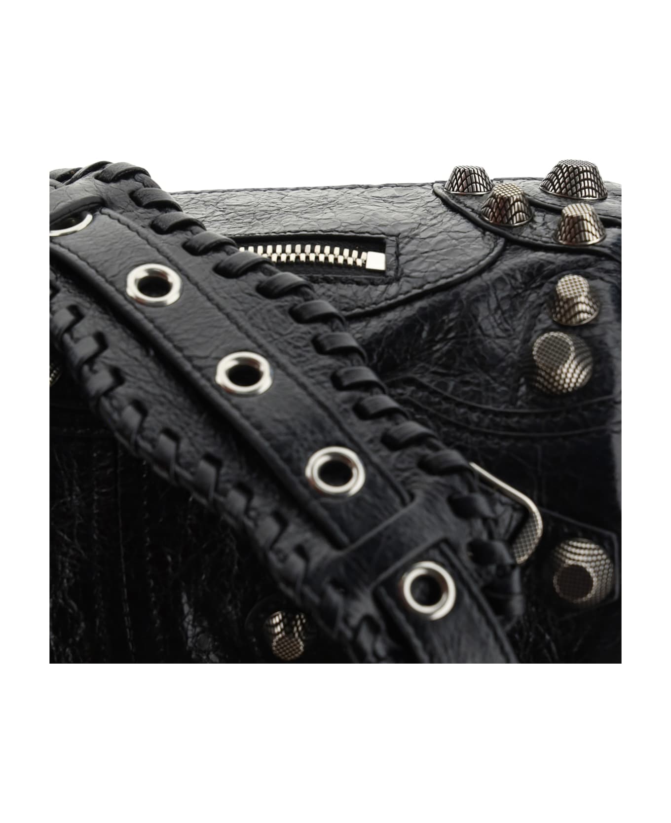 Balenciaga Le Cagole Leather Bag - black