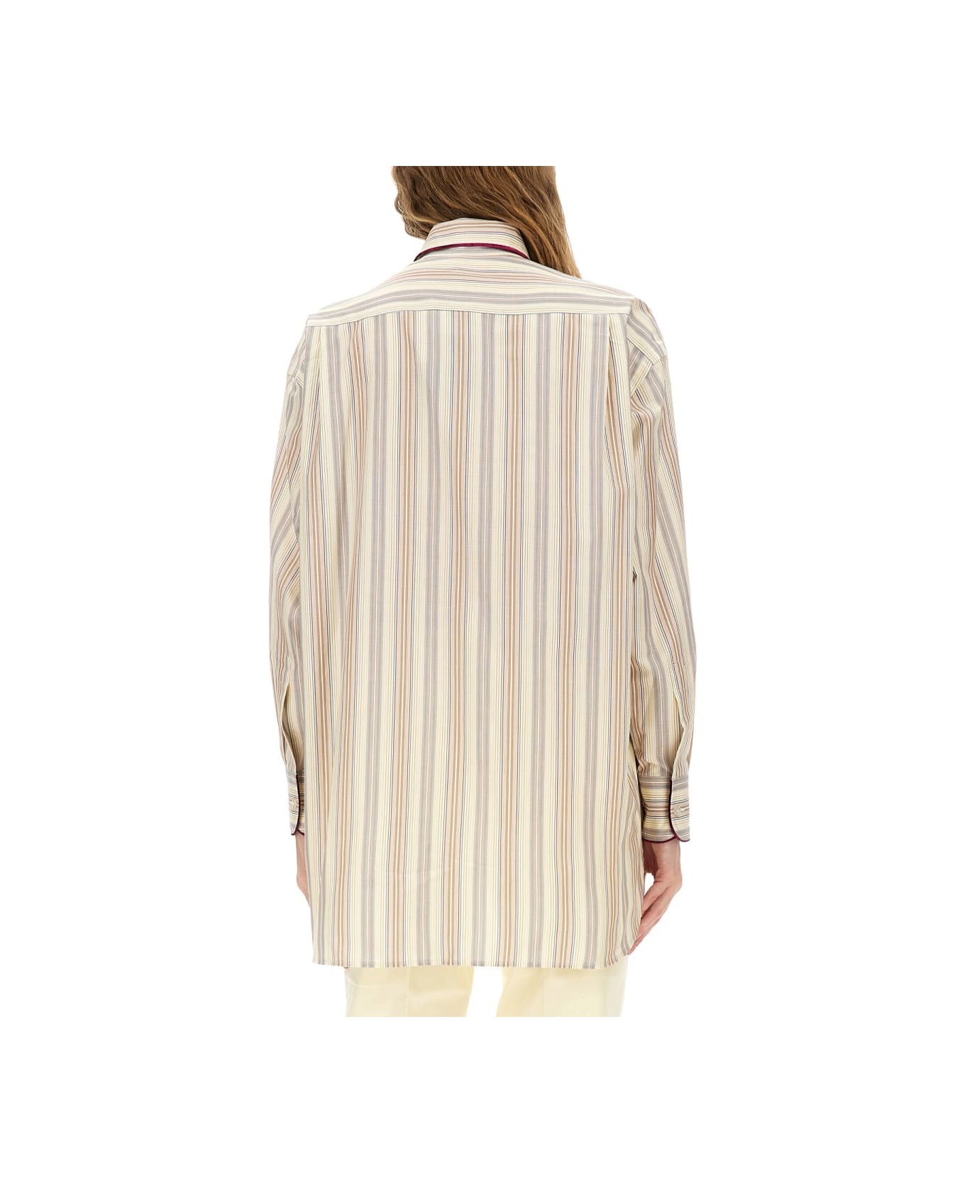 Etro Striped Cotton Shirt - MULTICOLOUR