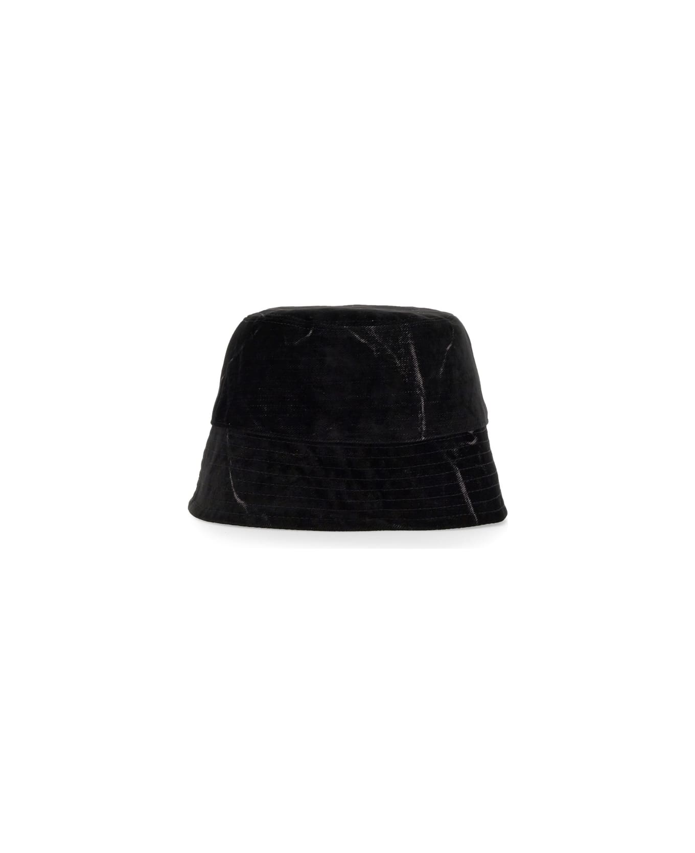 Stella McCartney Bucket Hat With Logo - BLACK