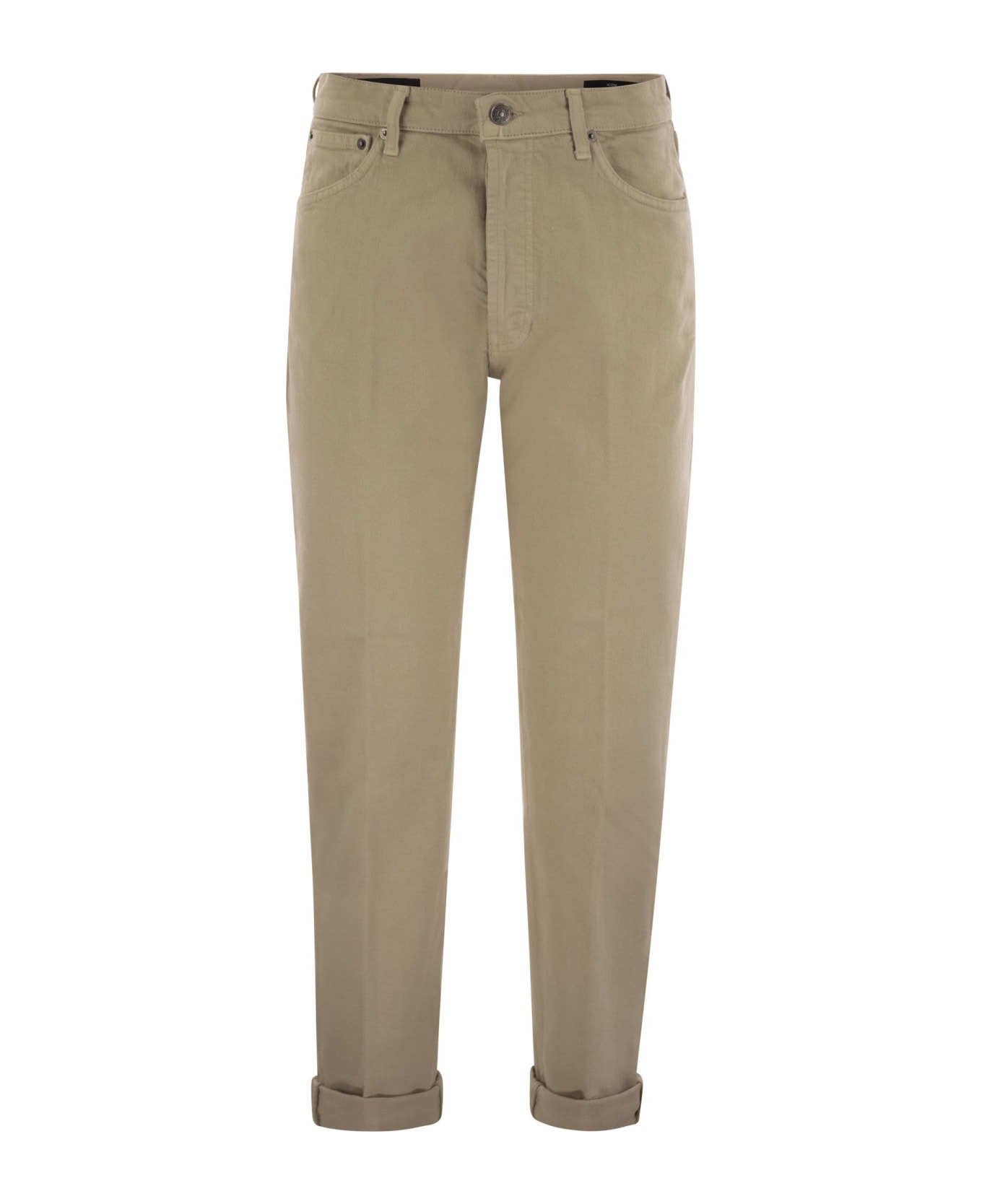 Dondup Icon - Five Pocket Denim Trousers - Beige