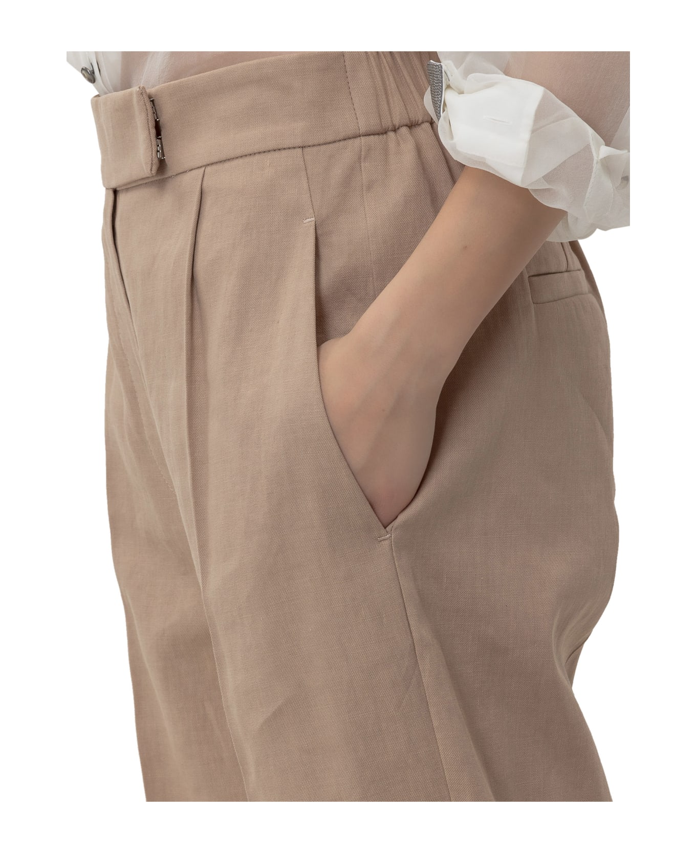 Brunello Cucinelli Trousers With Pleats - ROSA ボトムス
