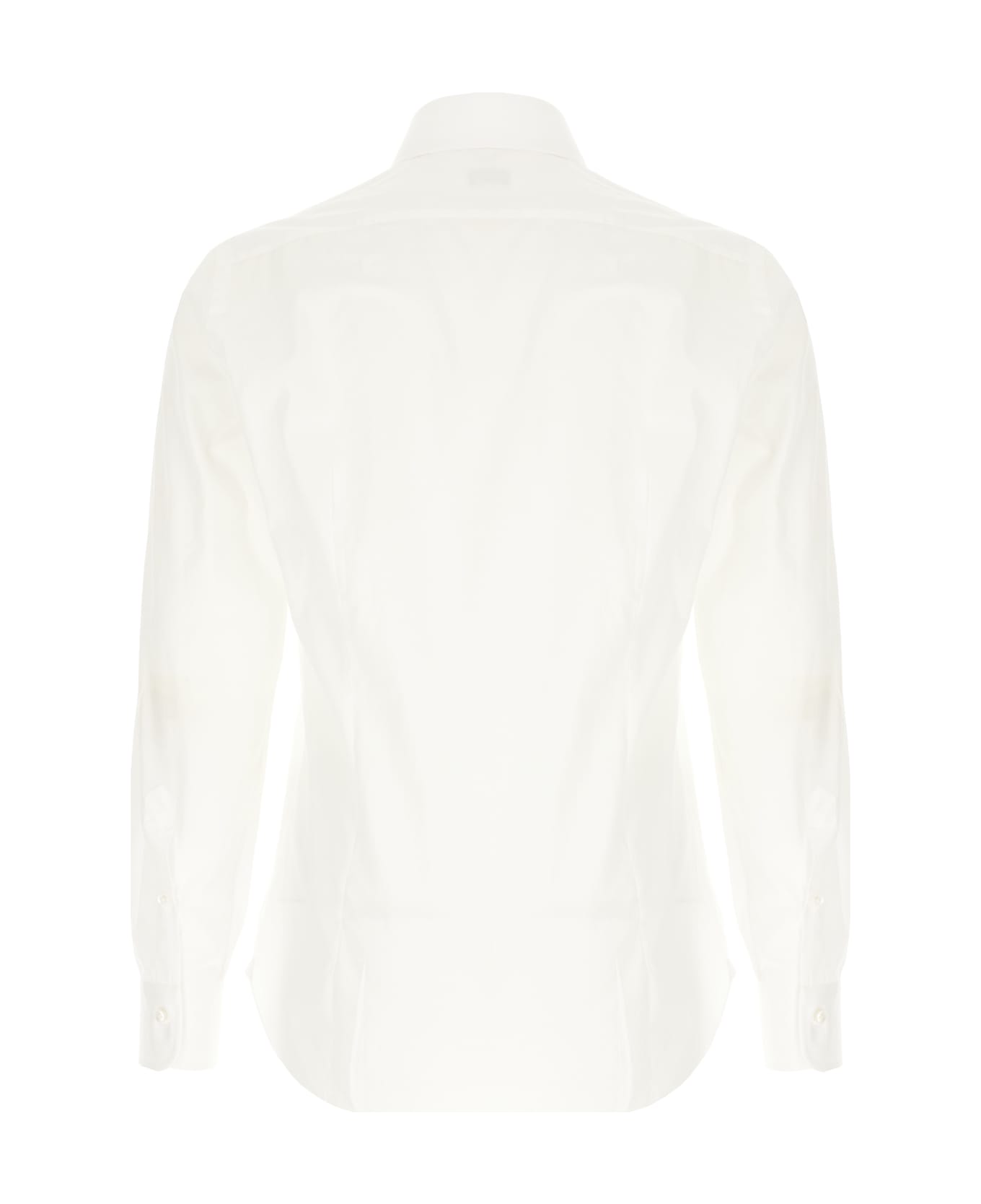 Barba Napoli White Cotton Shirt - Bianco