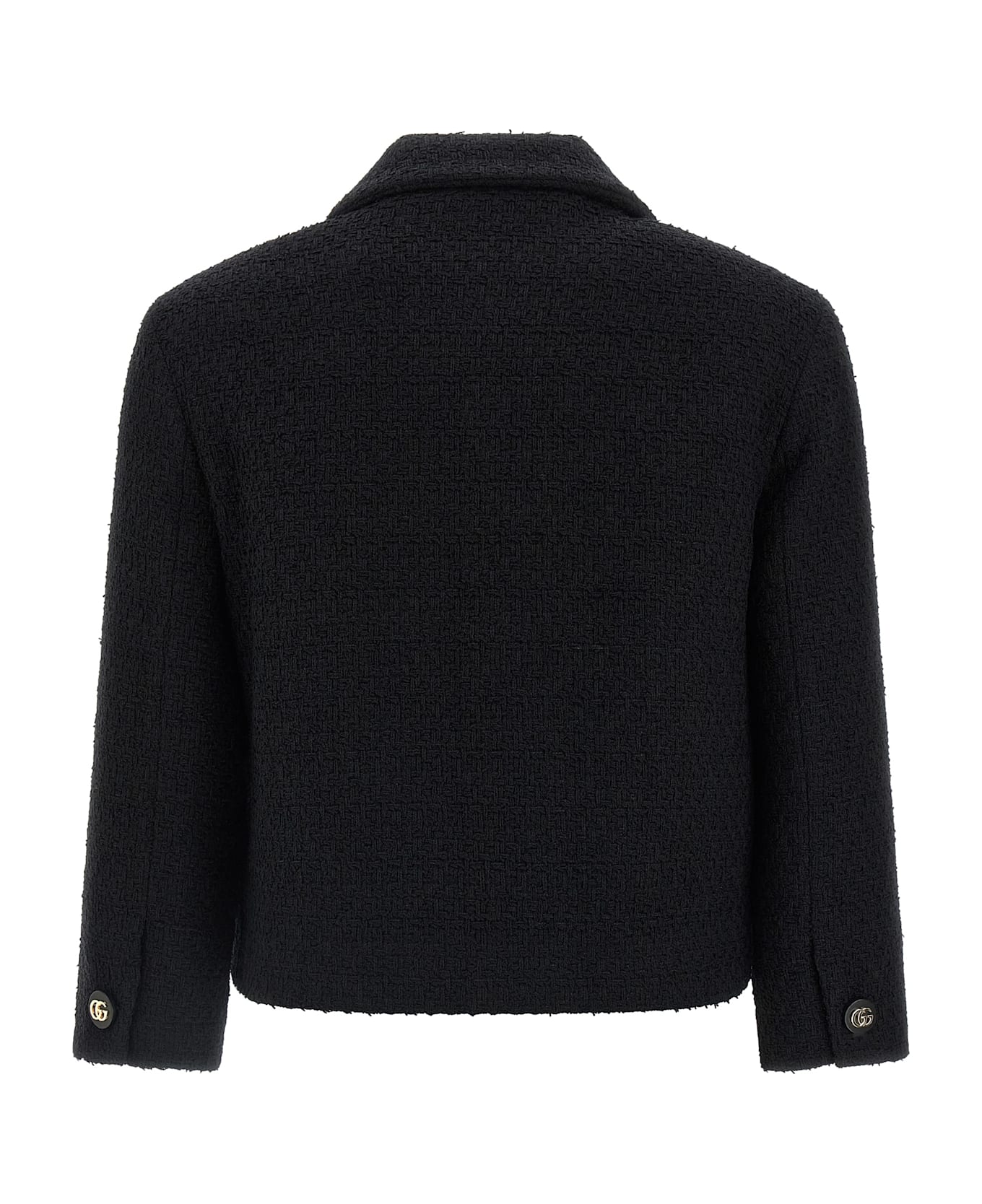 Gucci Bouclé Wool Blazer - Black
