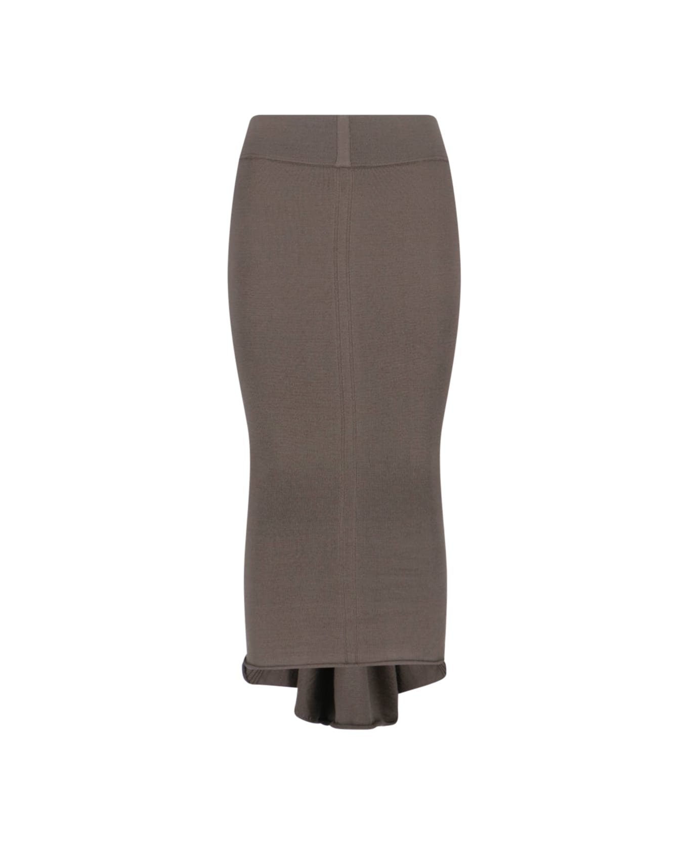 Rick Owens 'calf Dauphine' Maxi Sheath Skirt - Brown スカート