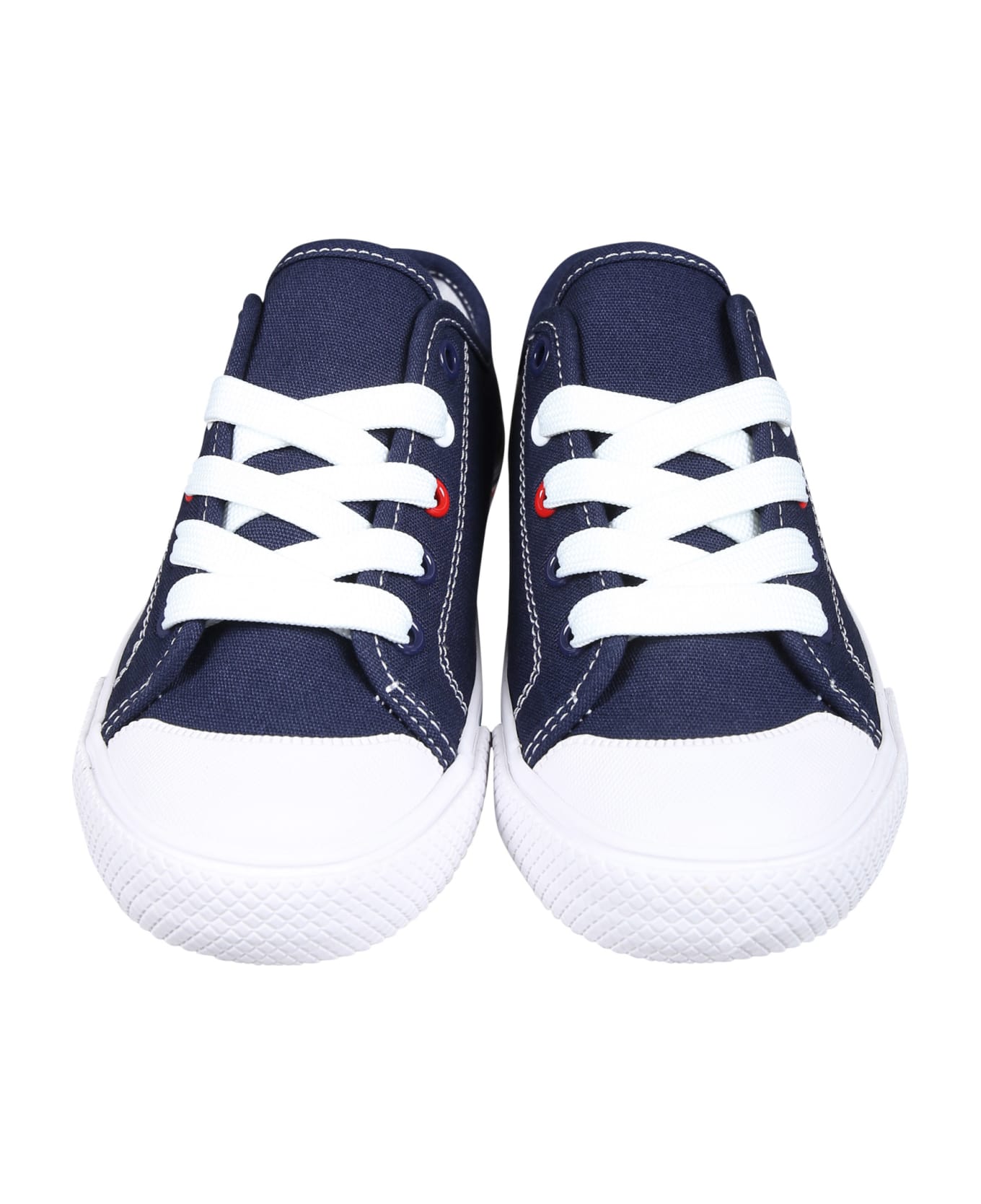 Tommy Hilfiger Blue Sneakers For Kids With Logo - Blue