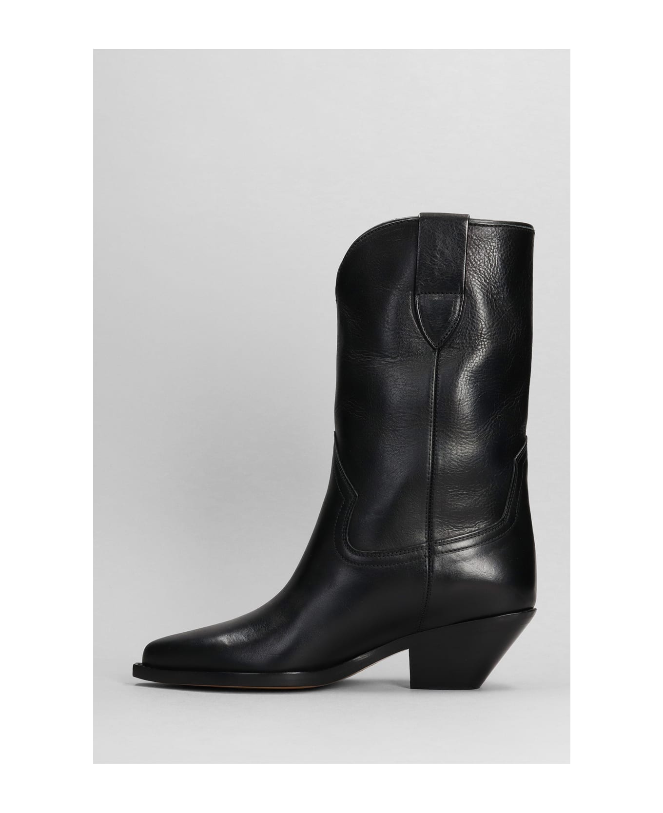 Isabel Marant 'dahope' Leather Cowboy Boots - Black