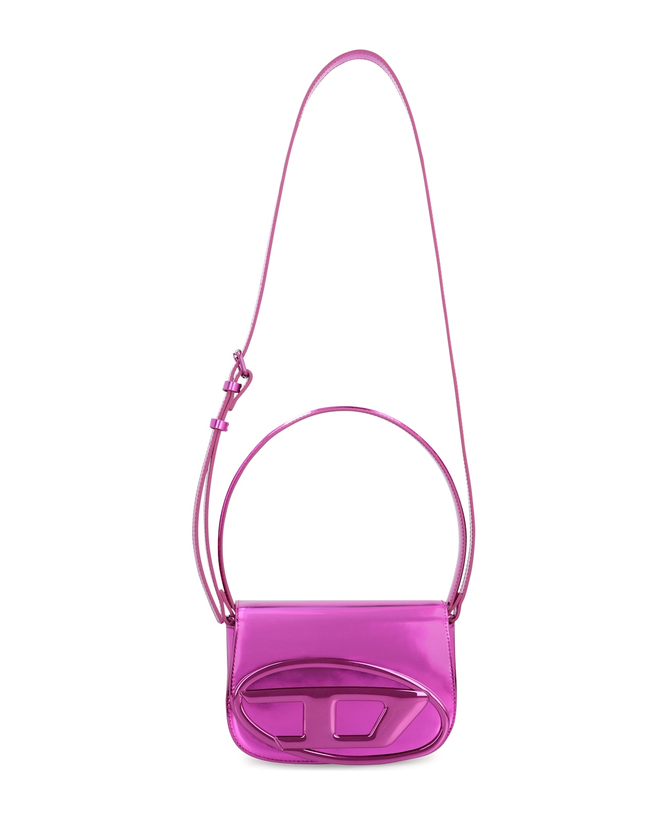 Diesel 1dr Leather Shoulder Bag - Fuchsia