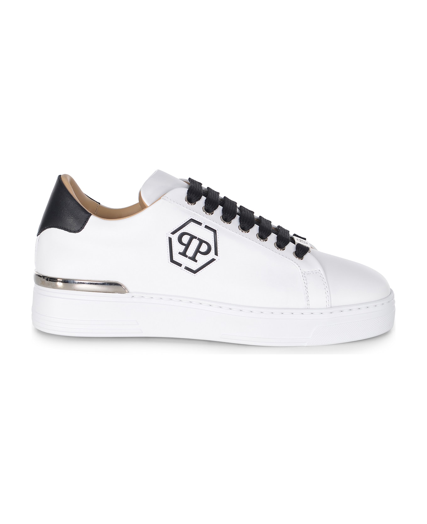 Philipp Plein Sneakers Made Of Leather. - White