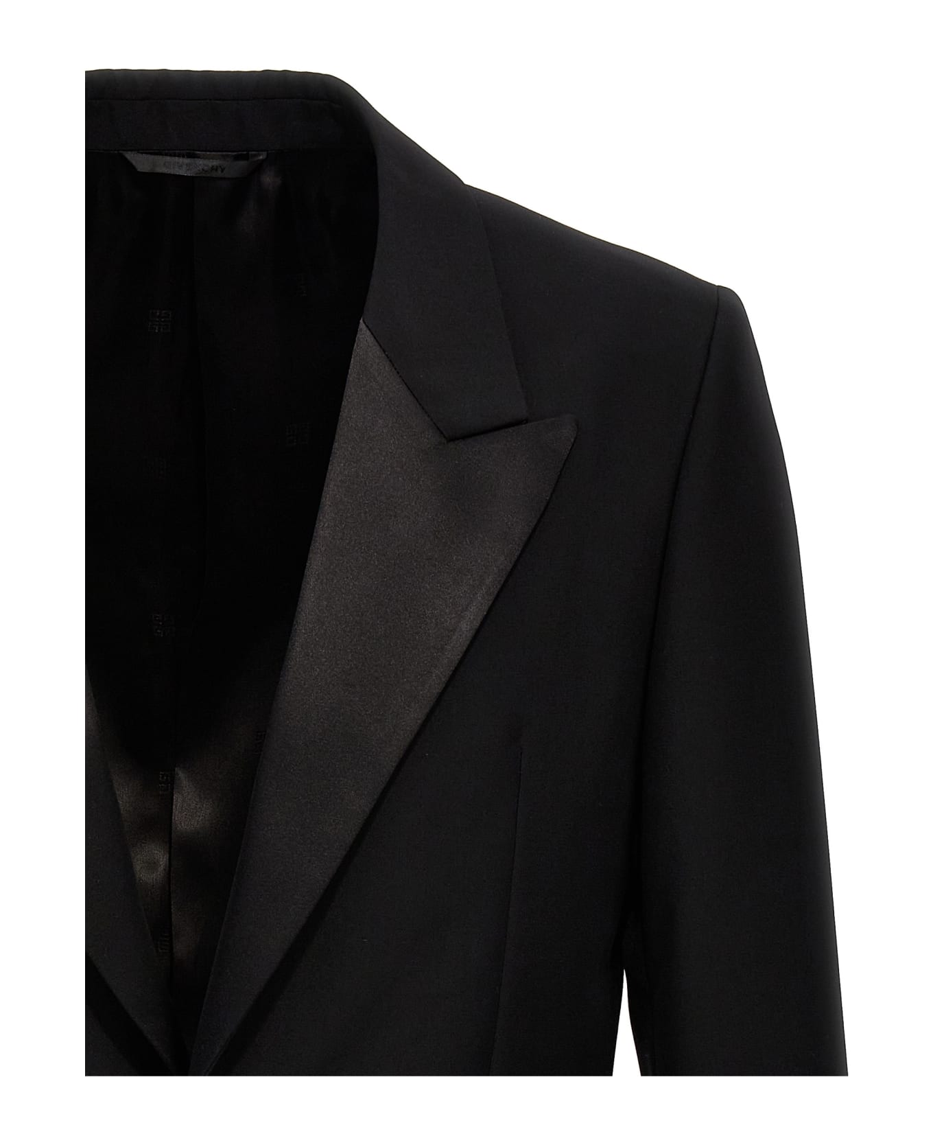Givenchy Double-breasted Wool Blazer - Black
