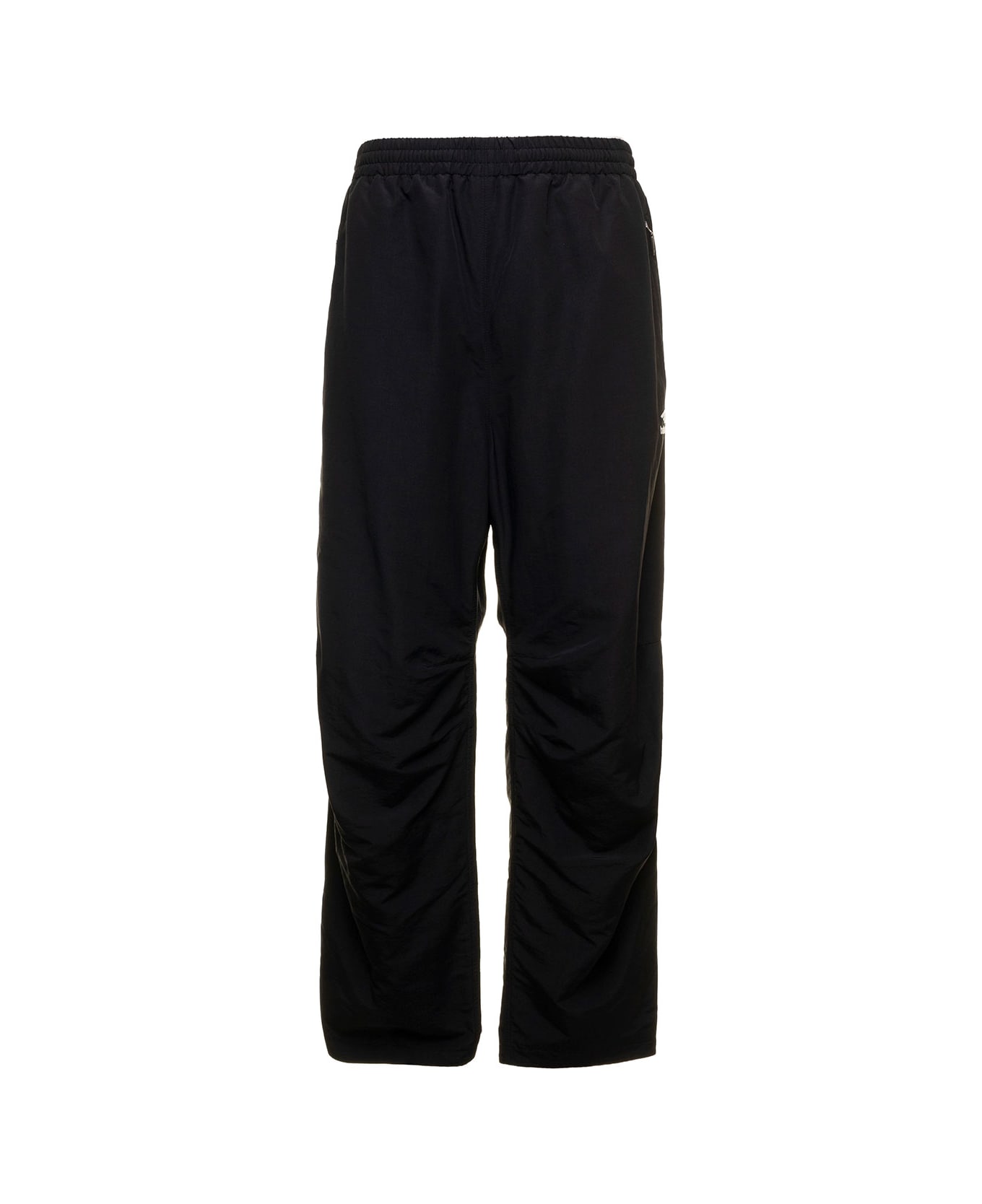 Balenciaga Tracksuit Black Technical Fabric  Trousers With Logo Balenciaga Man - Black