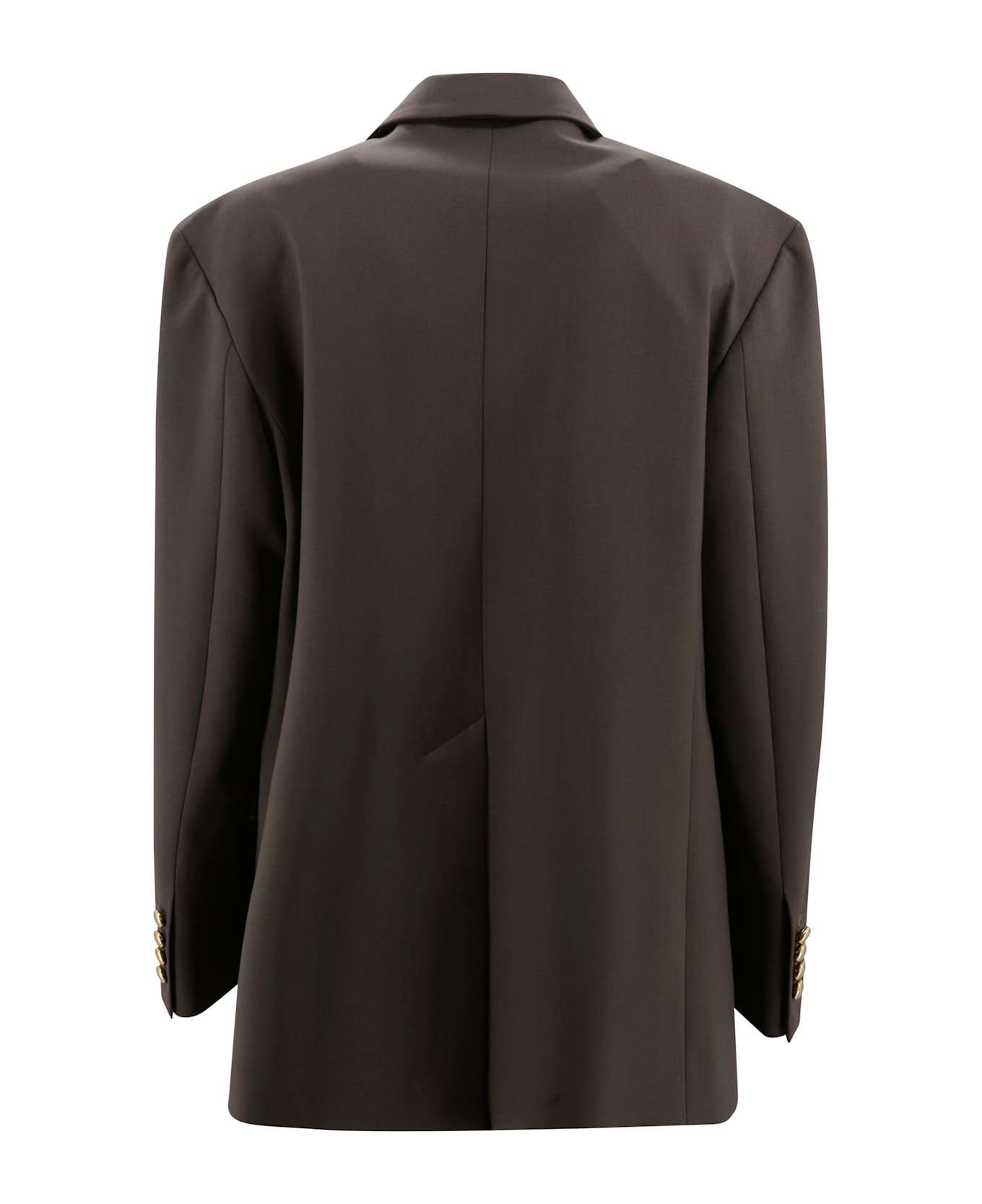 Parosh Oversized Single-breasted Blazer - Dark Brown