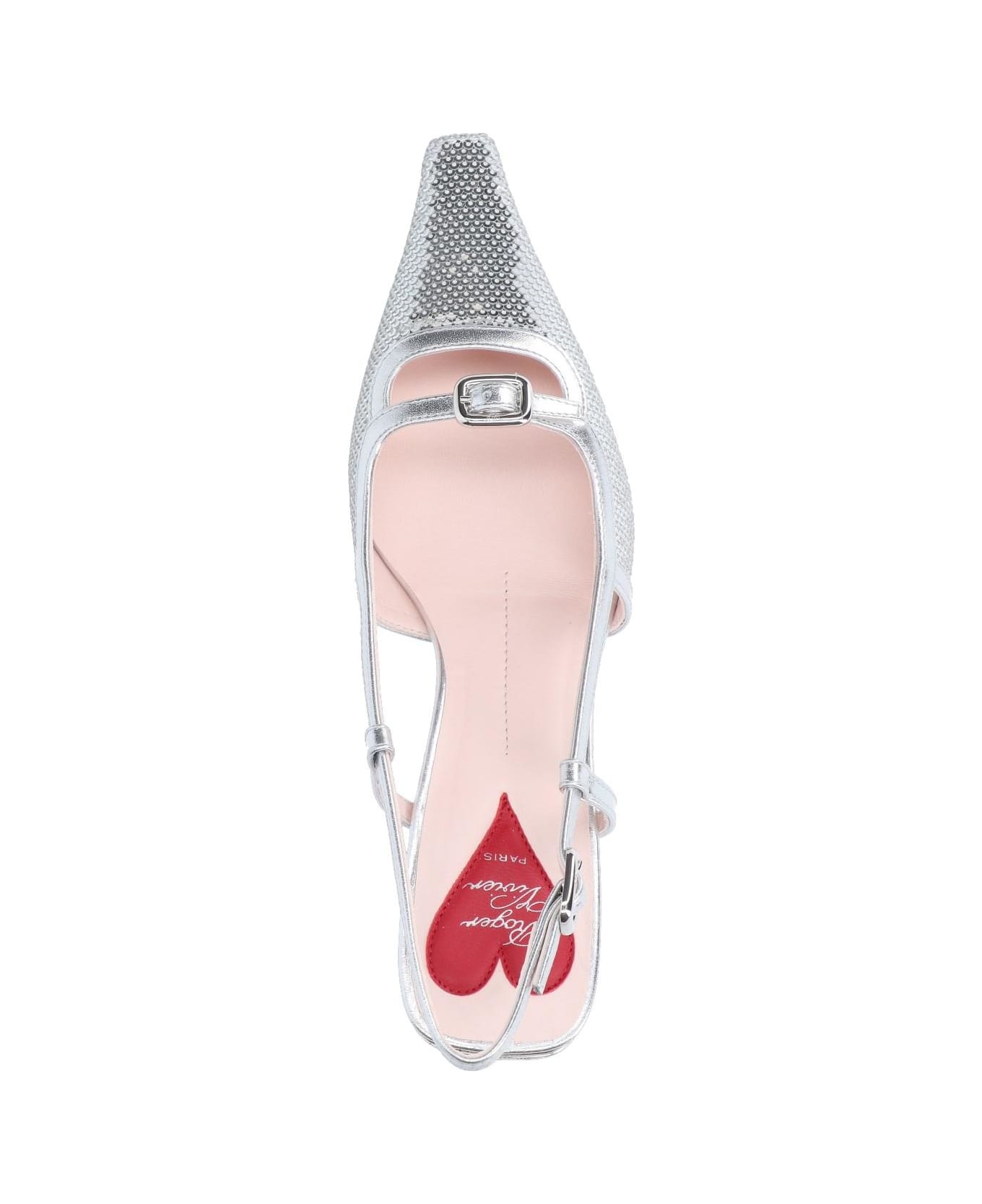Roger Vivier 'viv' Canard Pumps - Silver