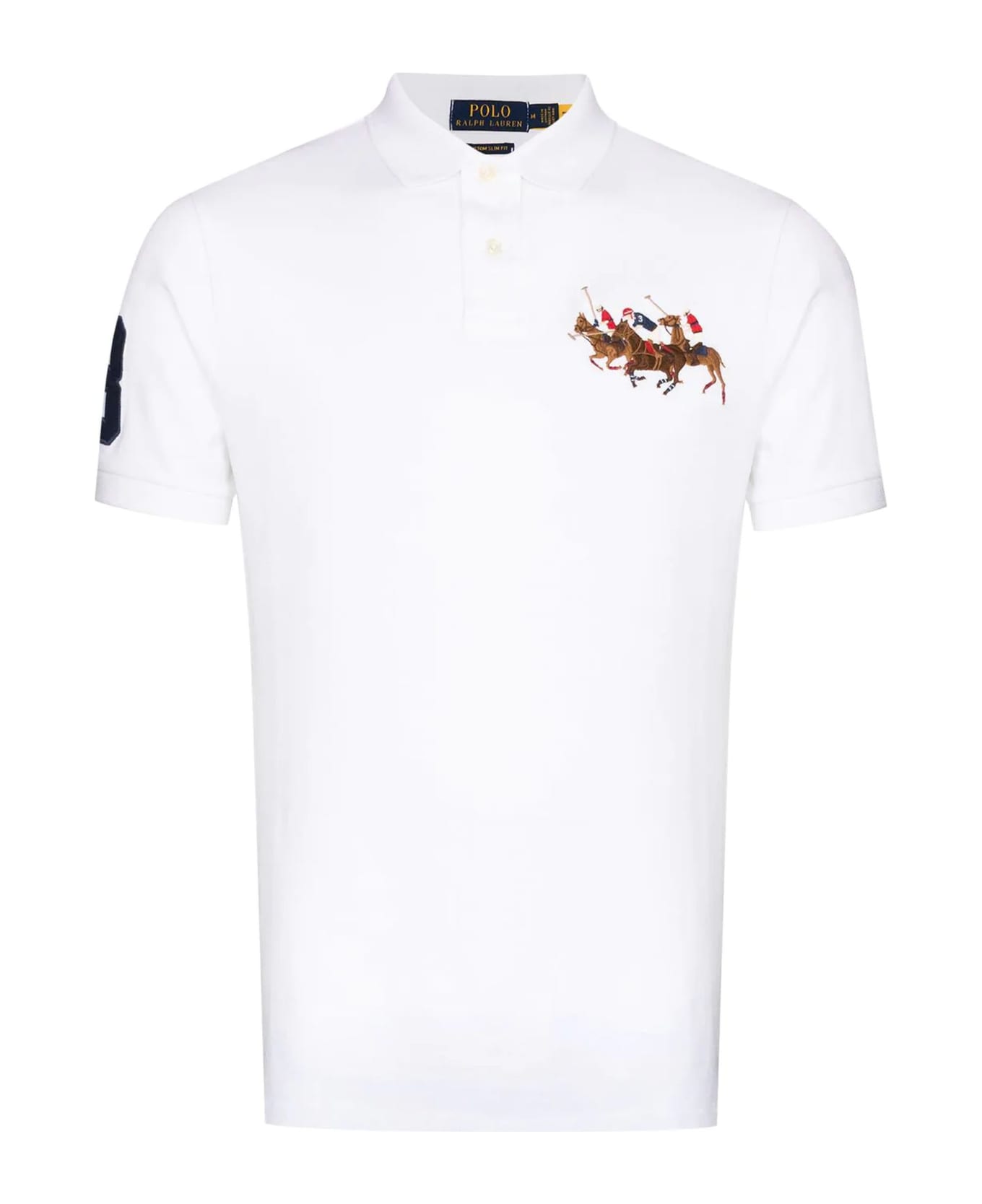 Polo Ralph Lauren White Cotton Polo Shirt - White