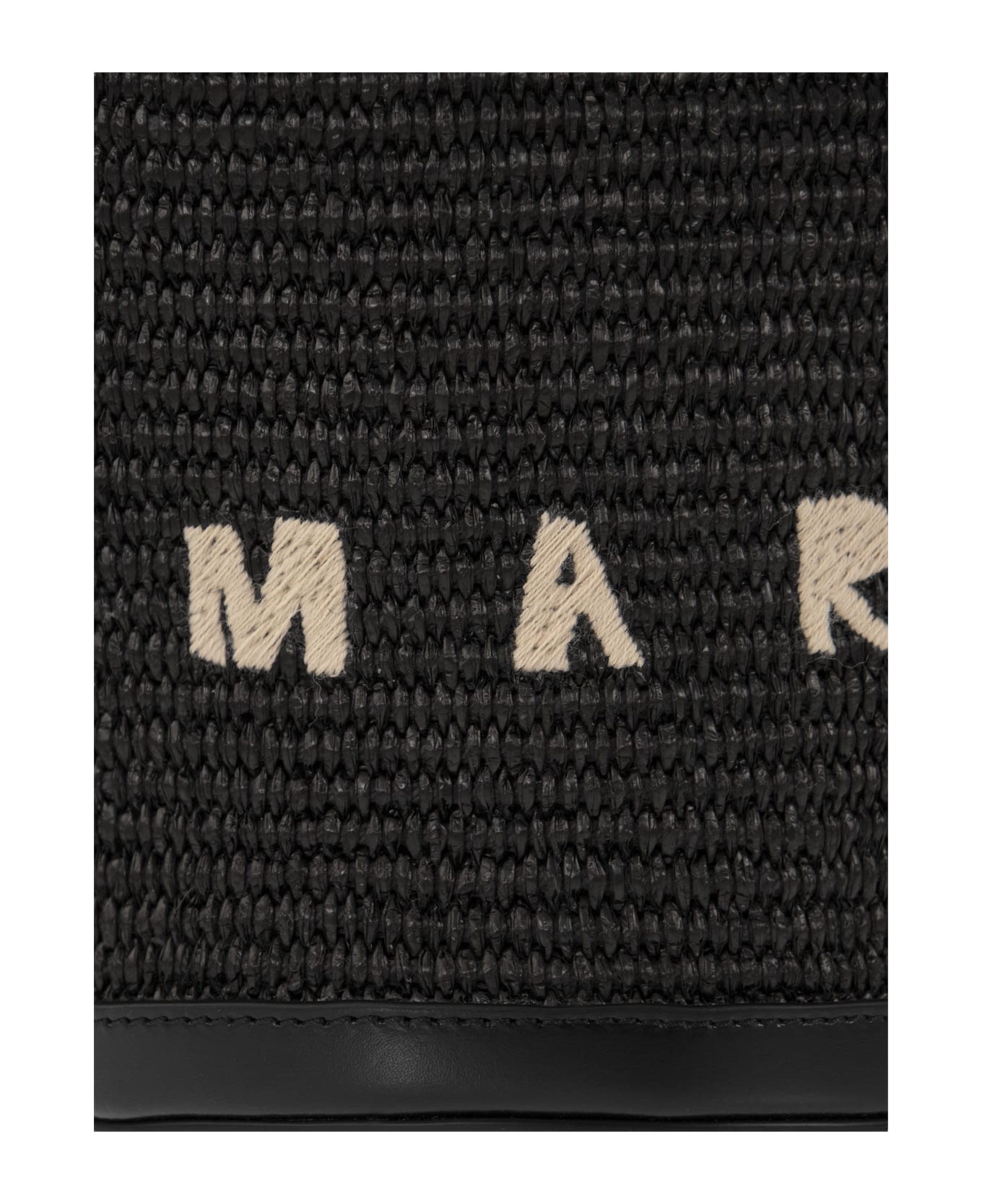 Marni Small Bucket Bag 'tropicalia' - Black
