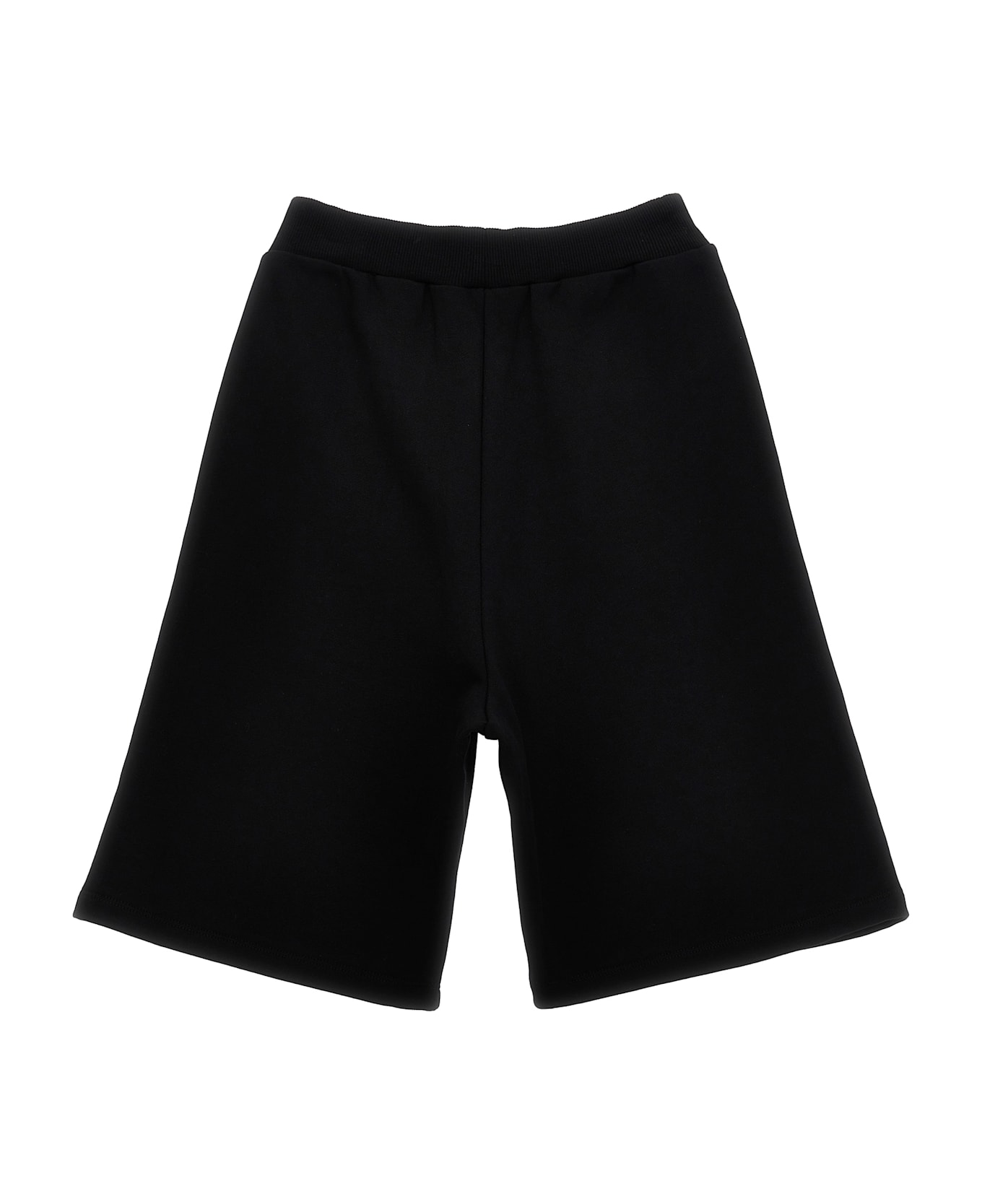 Balmain Embossed Logo Bermuda Shorts - White/Black