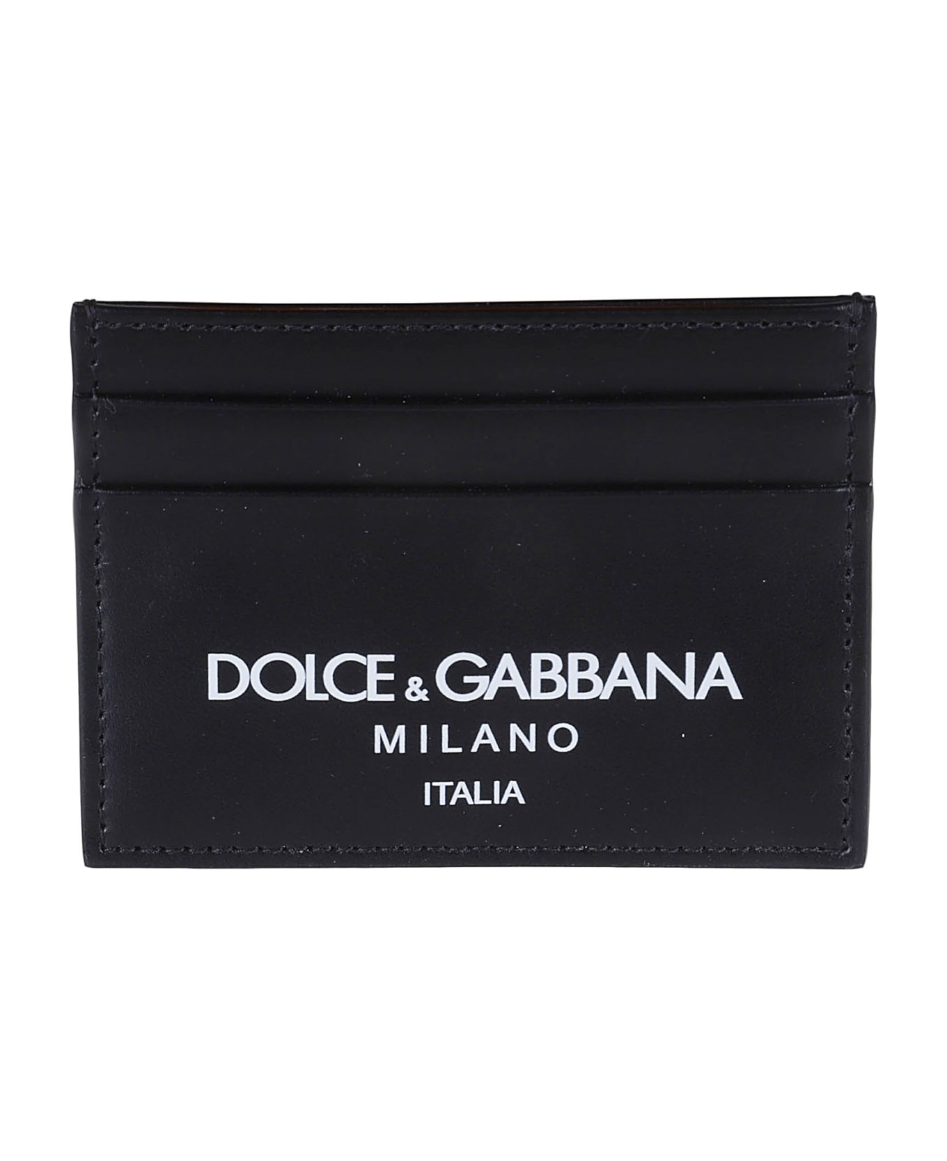 Dolce & Gabbana Milano Logo Card Holder - Black