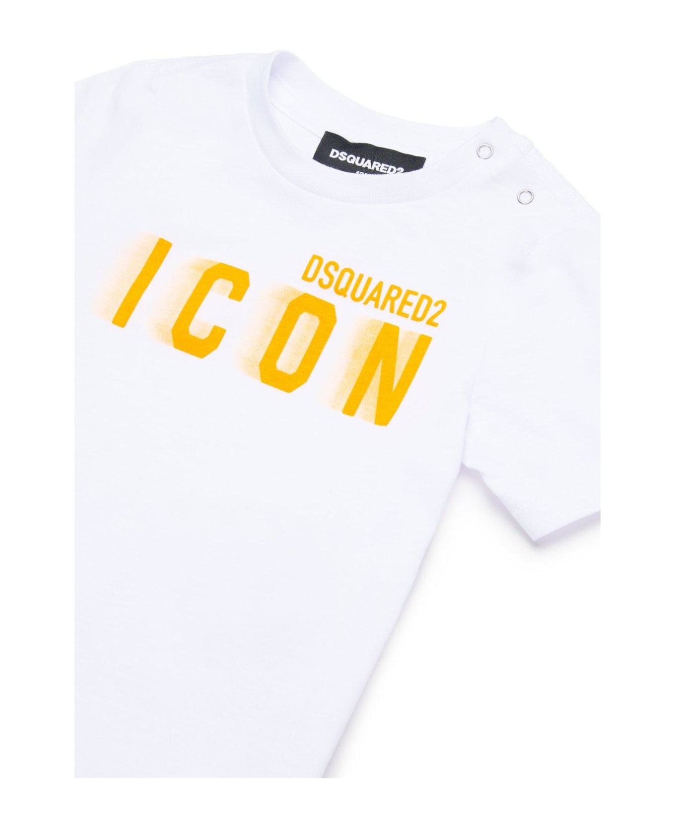 Dsquared2 Icon Logo-printed Crewneck T-shirt - White
