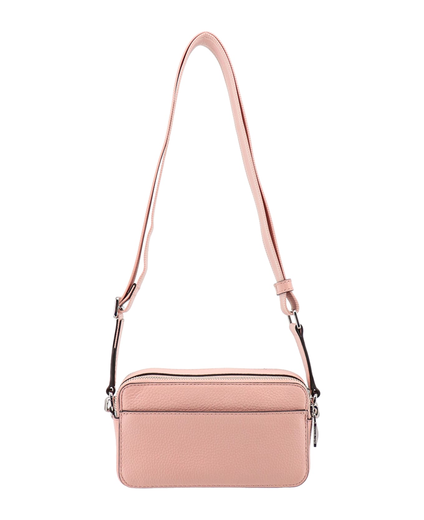 MICHAEL Michael Kors Pouch With Chain And Logo Detail In Hammered Leather - Pink ショルダーバッグ