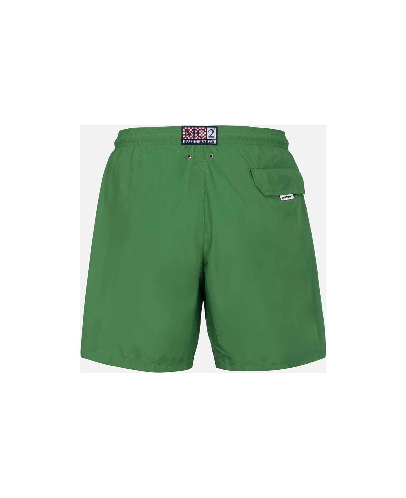 MC2 Saint Barth Man Lightweight Fabric Grass Green Swim-shorts Lighting Pantone | Pantone® Special Edition - GREEN