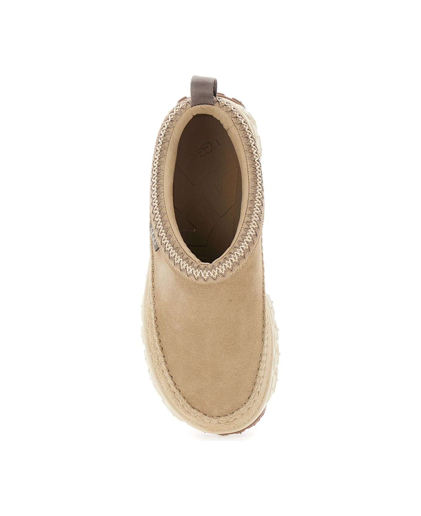 UGG 
venture Daze
 Beige Mules With Decorative Stitching And Side Logo Patch In Suede Man - Beige