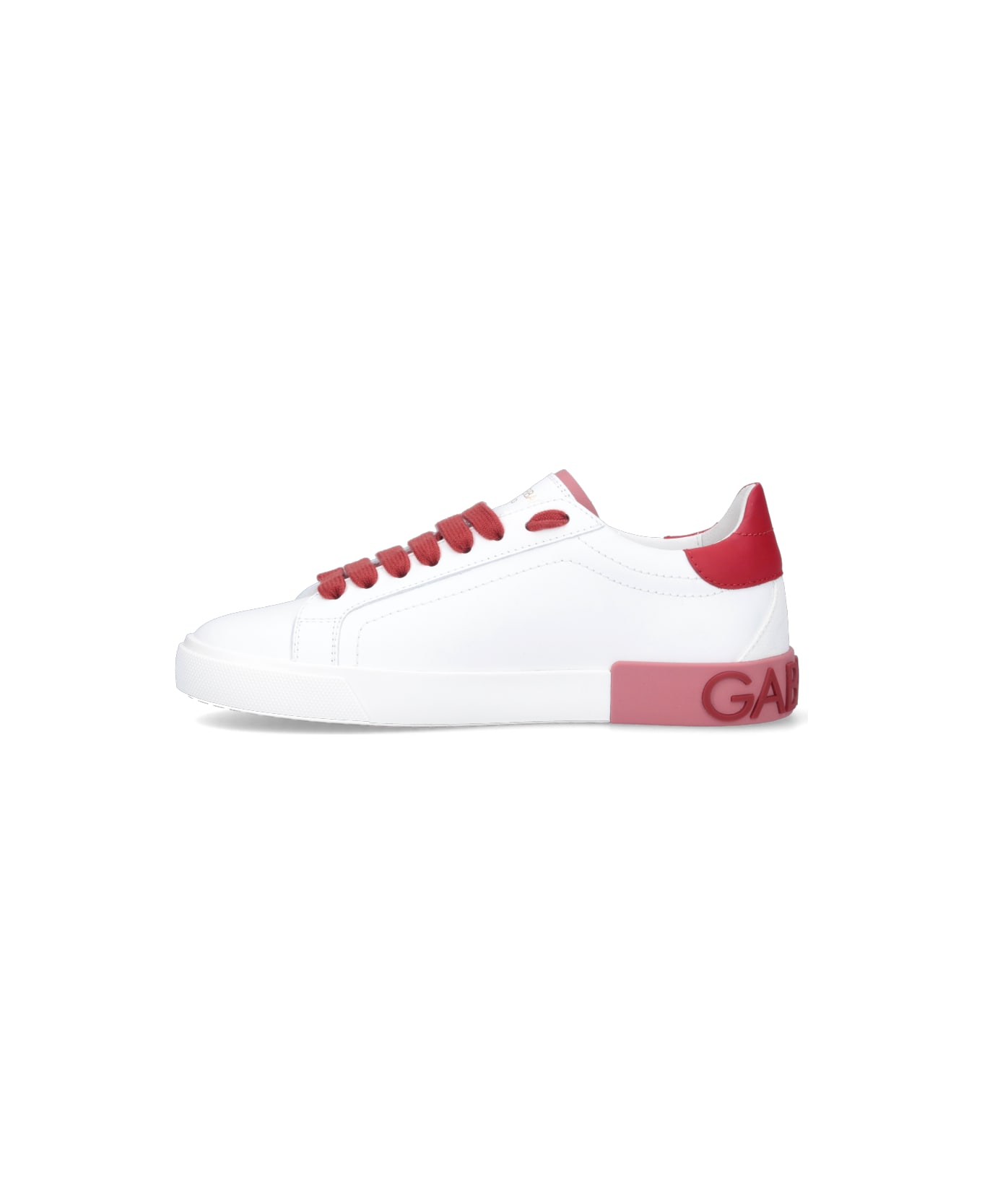 Dolce & Gabbana Portofino Vintage Sneakers - White スニーカー