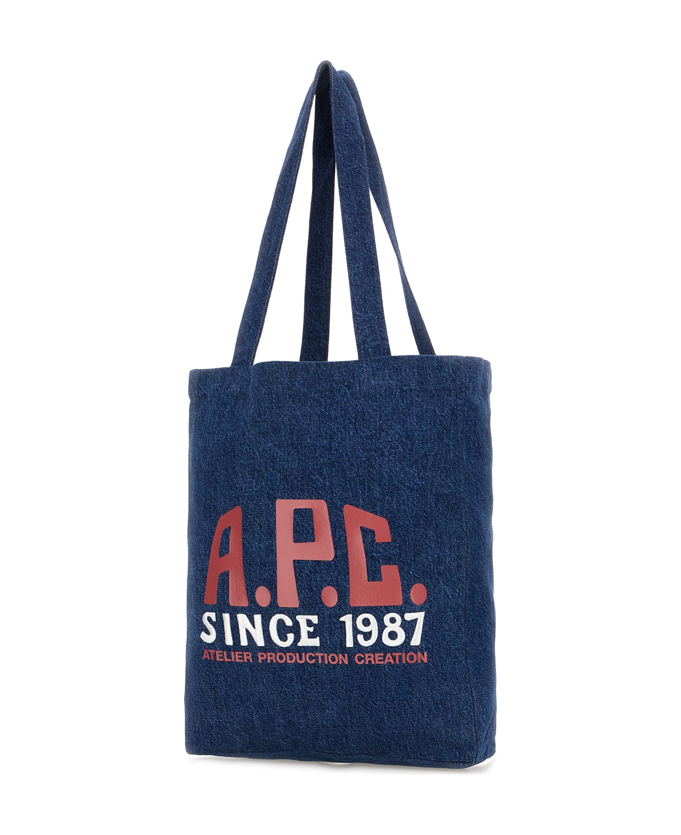 A.P.C. Denim Shoulder Bag - BLUE