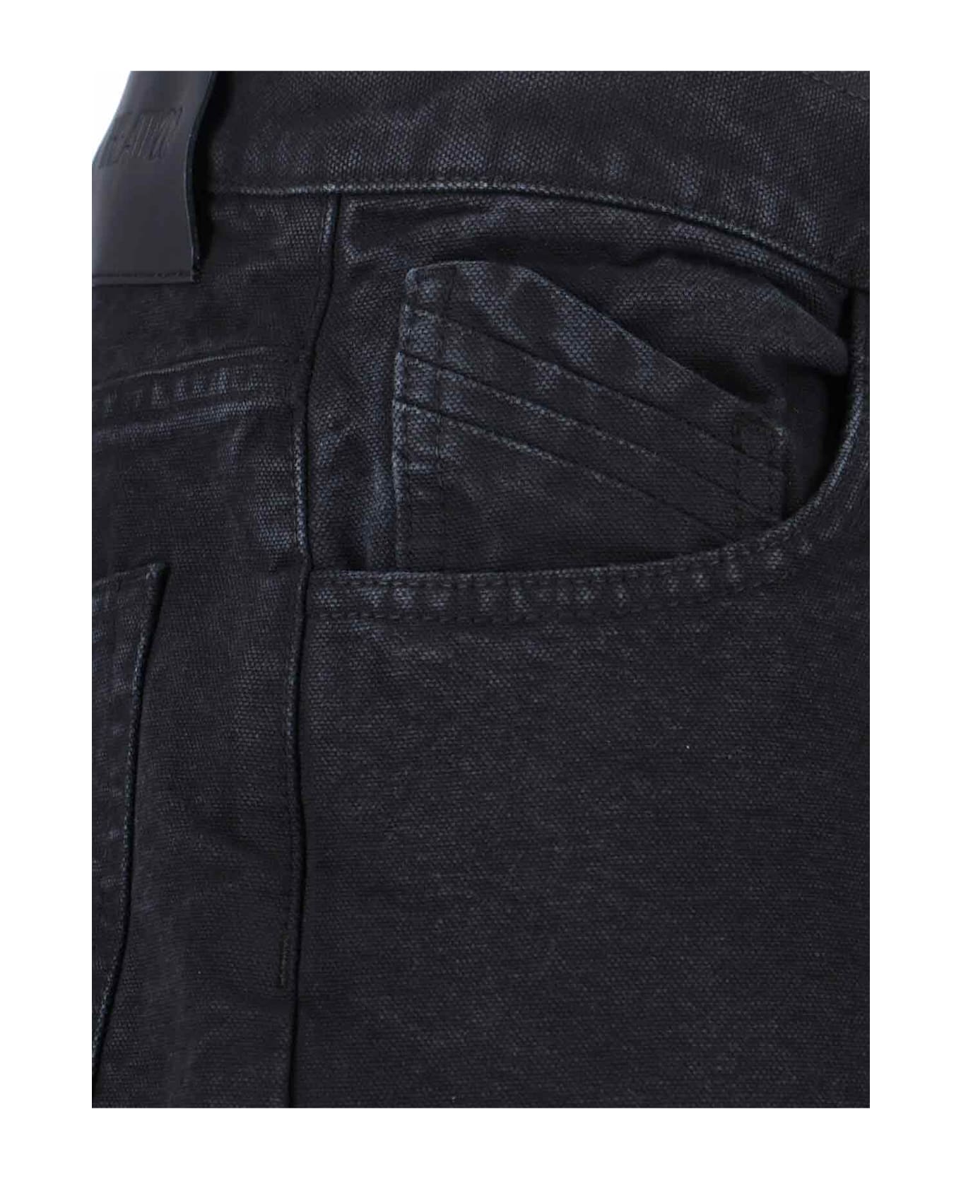 The Attico Cut-out Jeans - Black