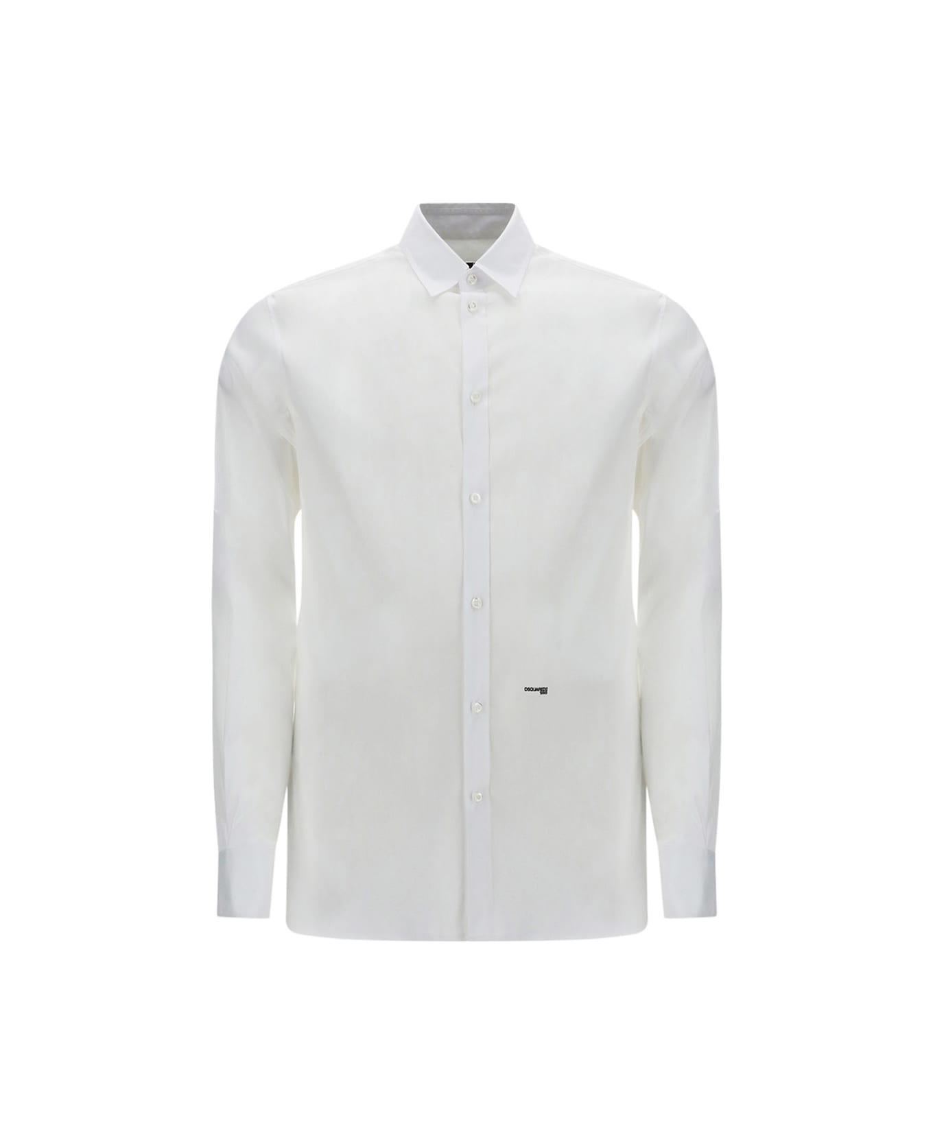 Dsquared2 White Cotton Blend Shirt - 100