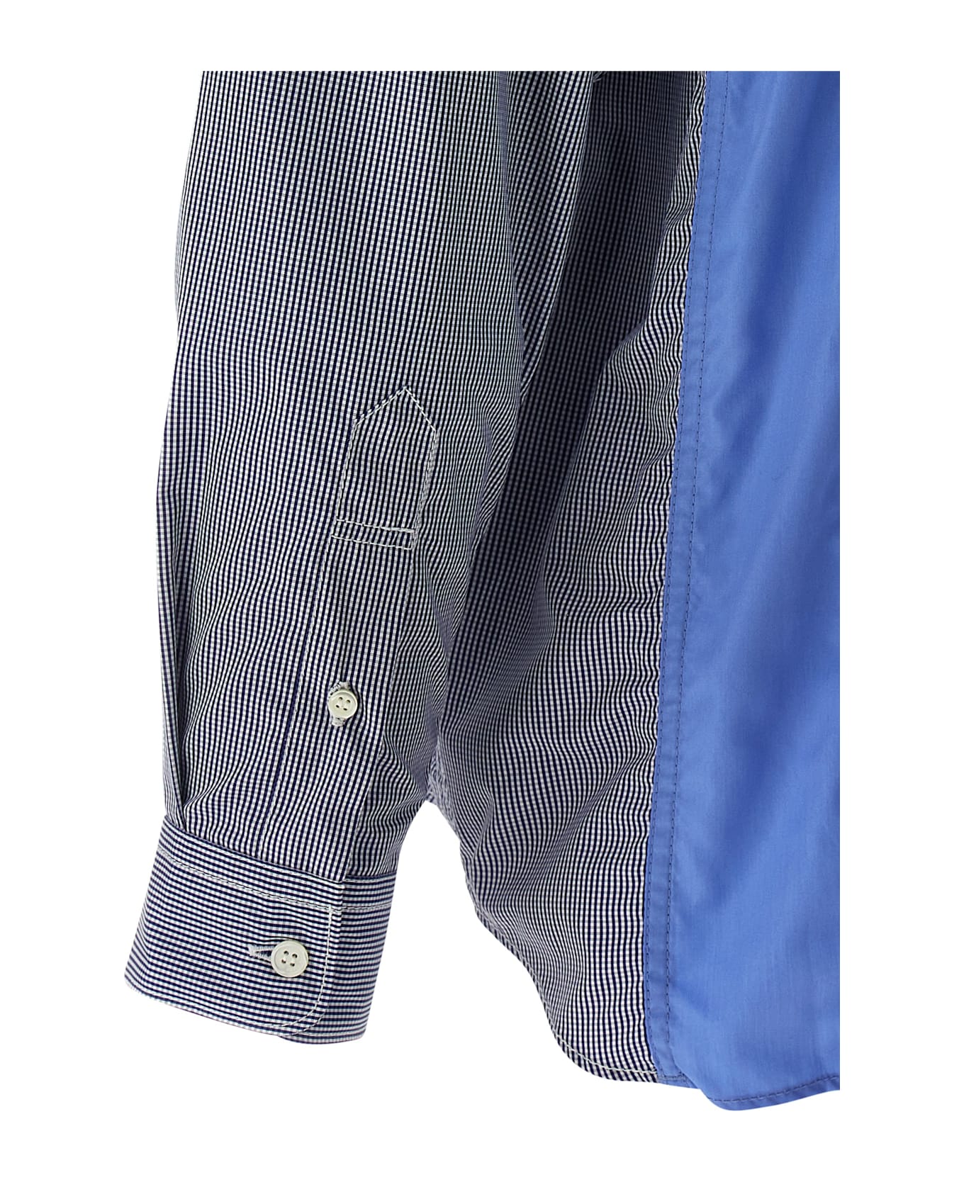 Comme des Garçons Homme Patchwork Shirt - Blue