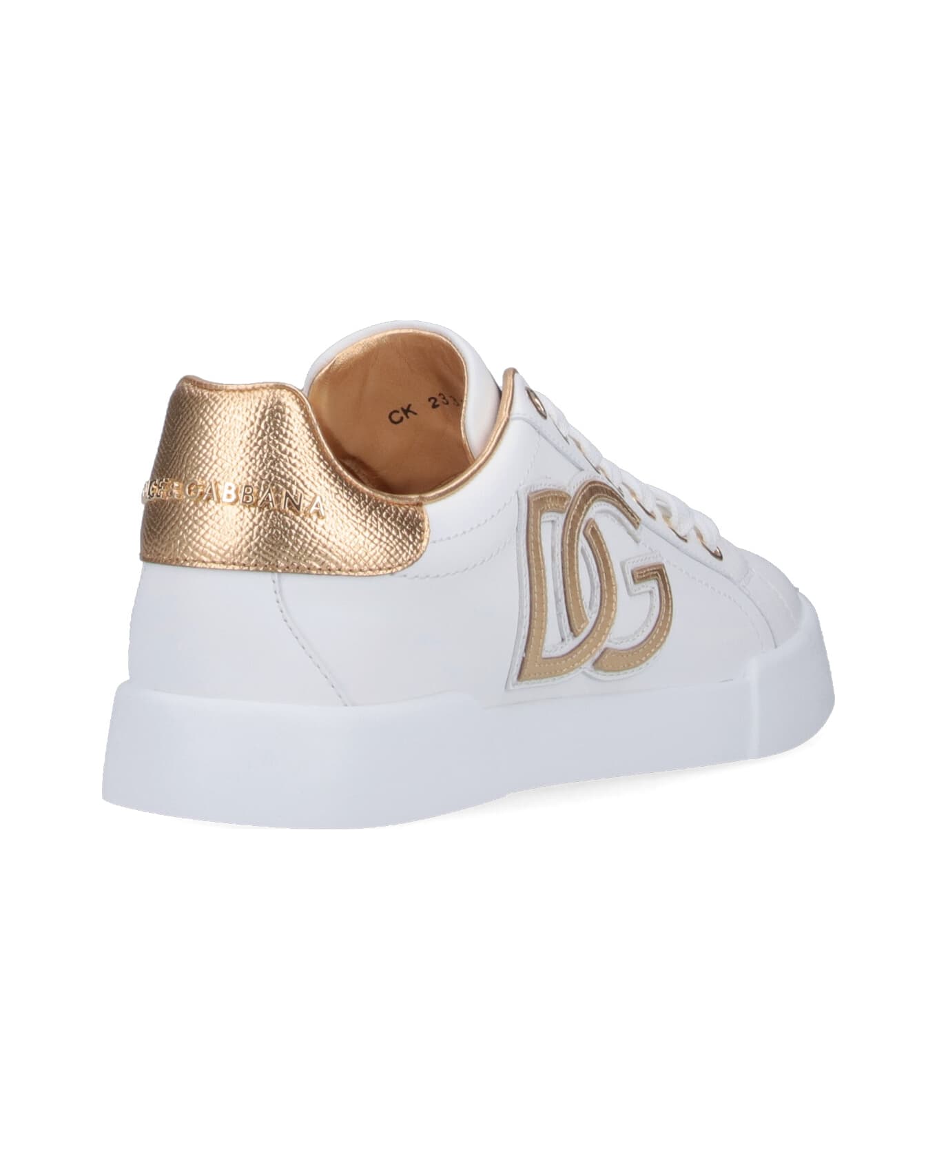 Dolce 
Gabbana 
portofino
 Sneakers - White / Gold
