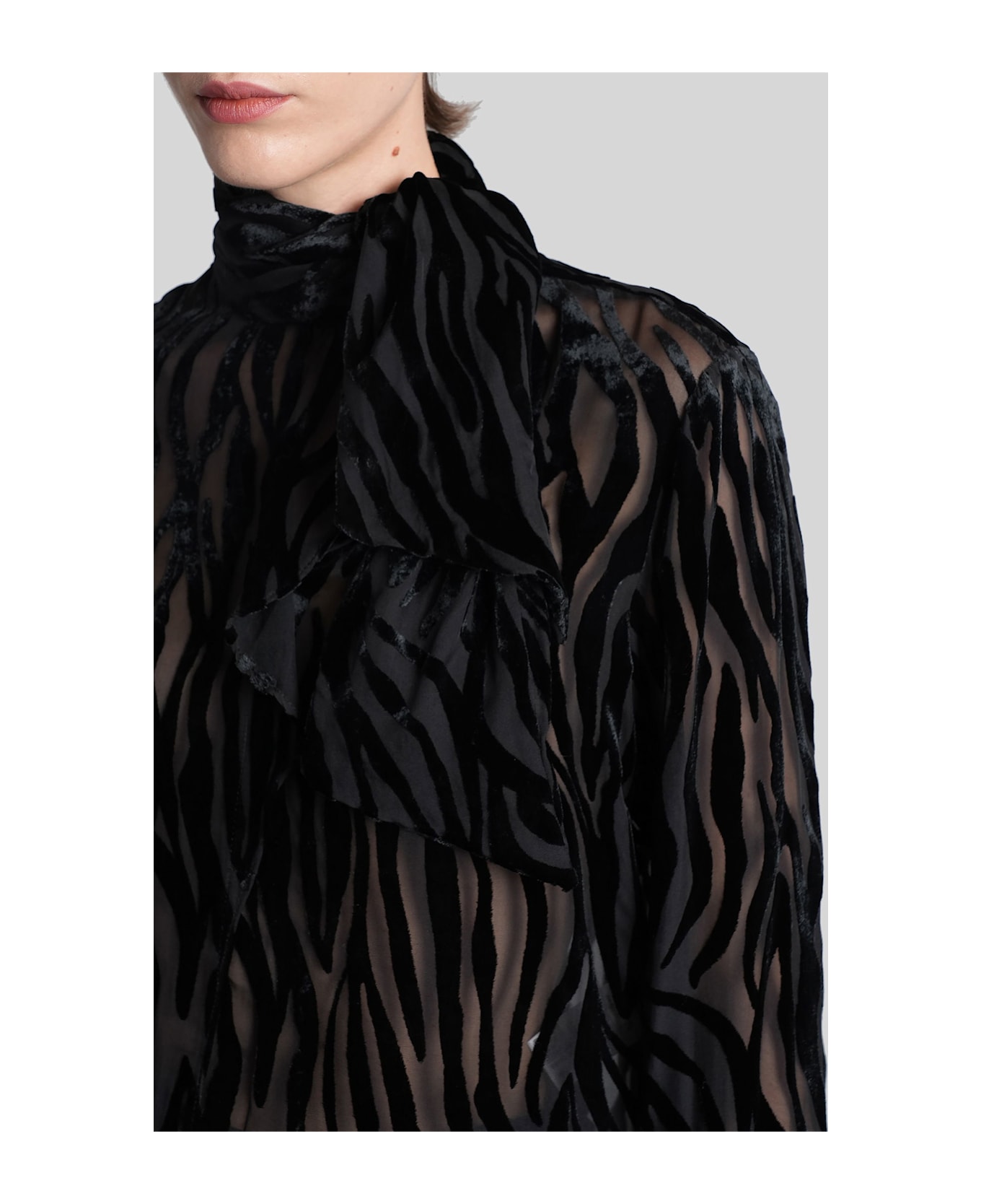 Isabel Marant Geona Blouse In Black Viscose - black
