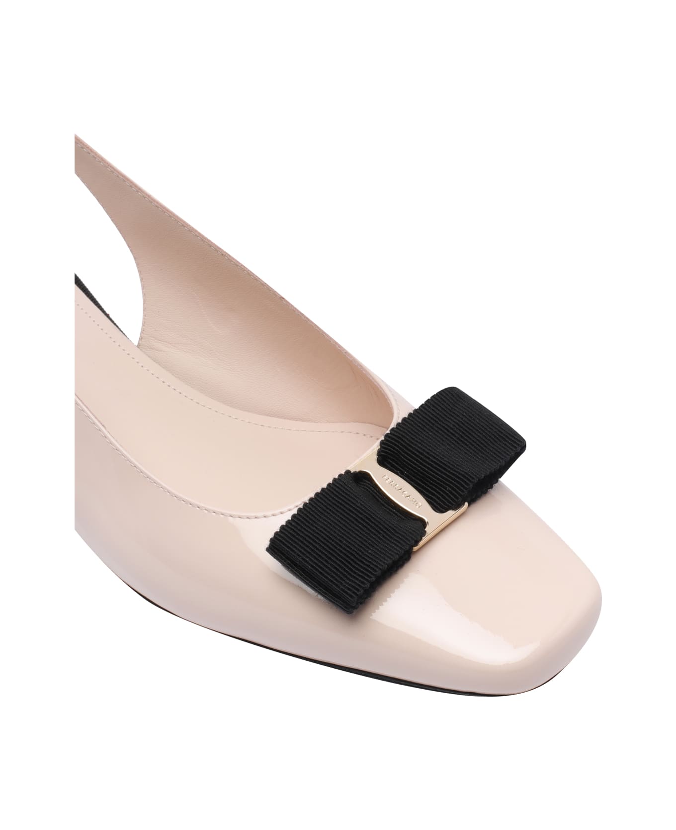 Ferragamo Iconic Bow Slingback - Pink