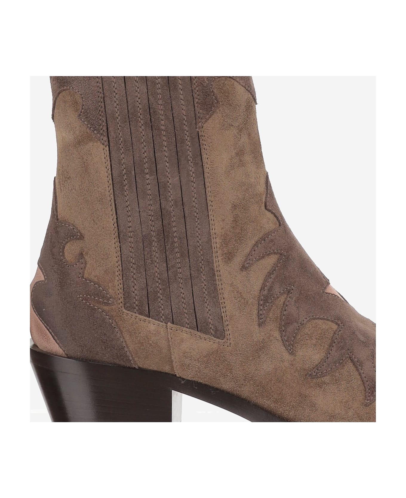 Sartore Suede Ankle Boots - Brown