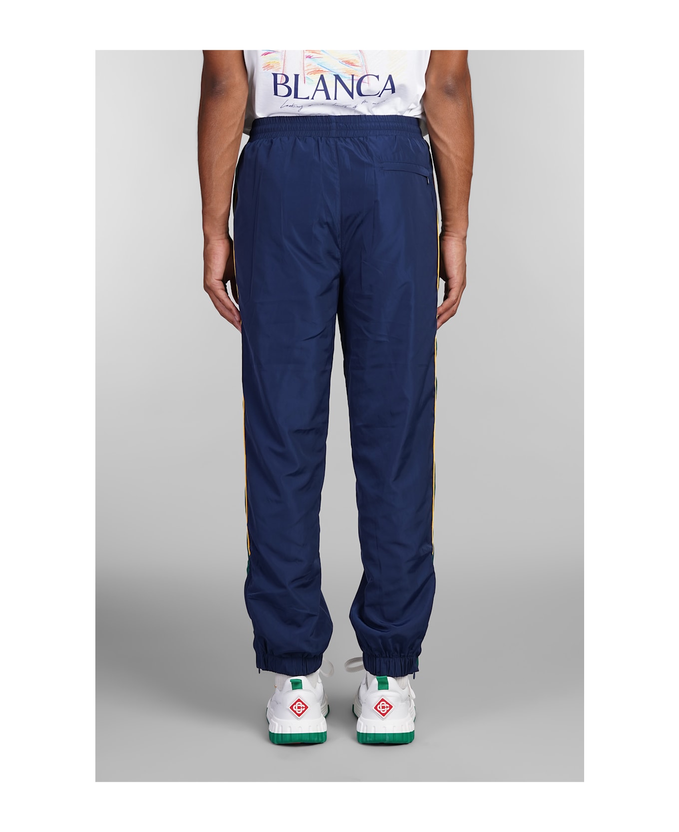 Casablanca Pants In Blue Polyester - blue